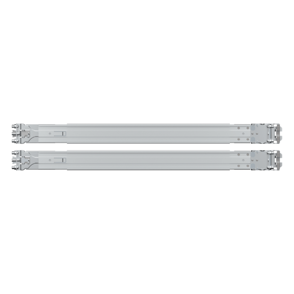 Kit de Rieles para Rack Synology RKS-01 | Compatible con Servidores de Montaje en Rack | Ancho de Pilar ≥450 mm | Ancho de Panel ≥480 mm | Profundidad de Montaje 553-834 mm | Orificios Cuadrados ≥9.5 mm | Orificios Redondos ≥7.1 mm. RKS-01