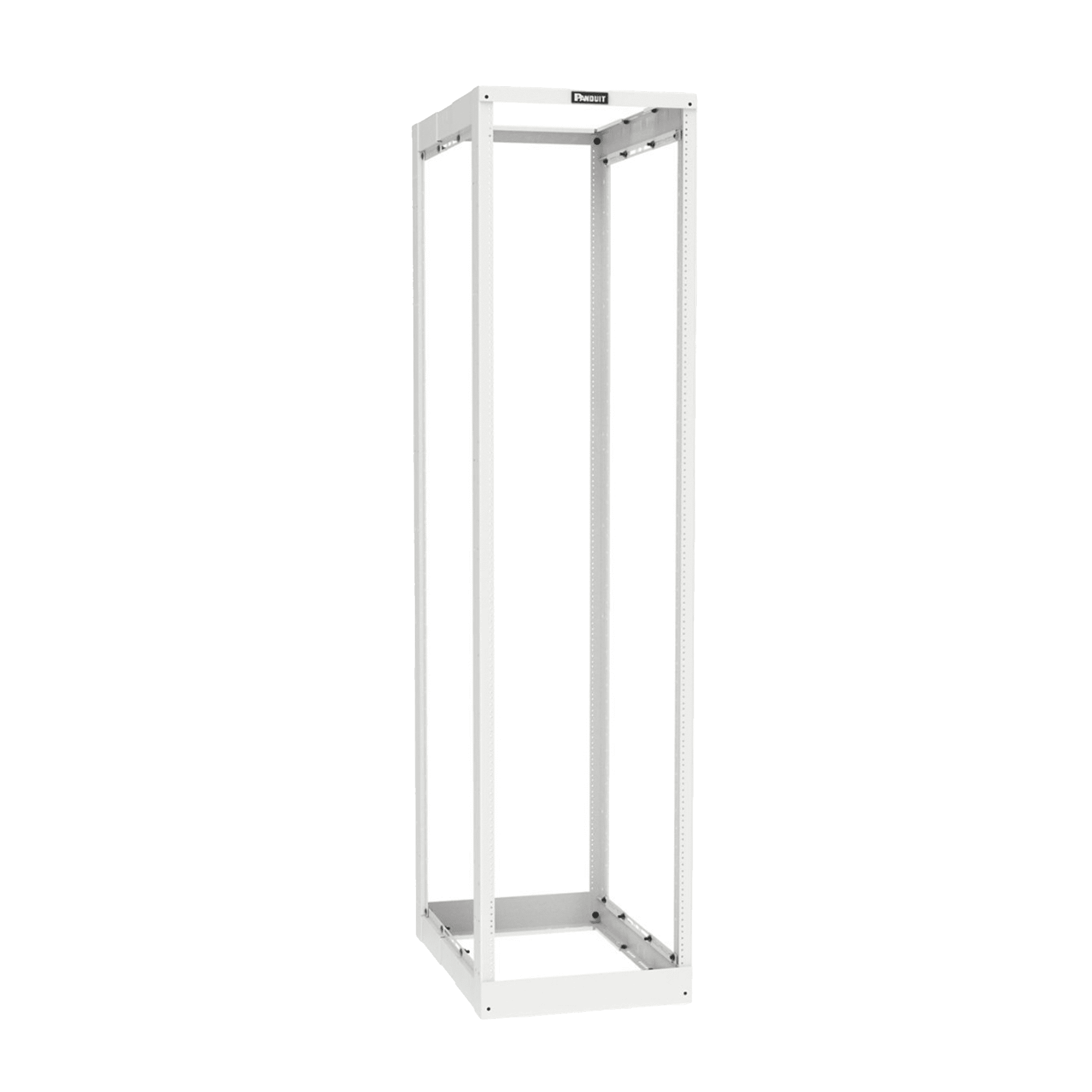 Rack de Cuatro Postes Estándar de 19", Rieles Roscados #12-24, Profundidad Ajustable de 23 a 42 in, 45 Unidades de Rack, Color Blanco AR4PWH