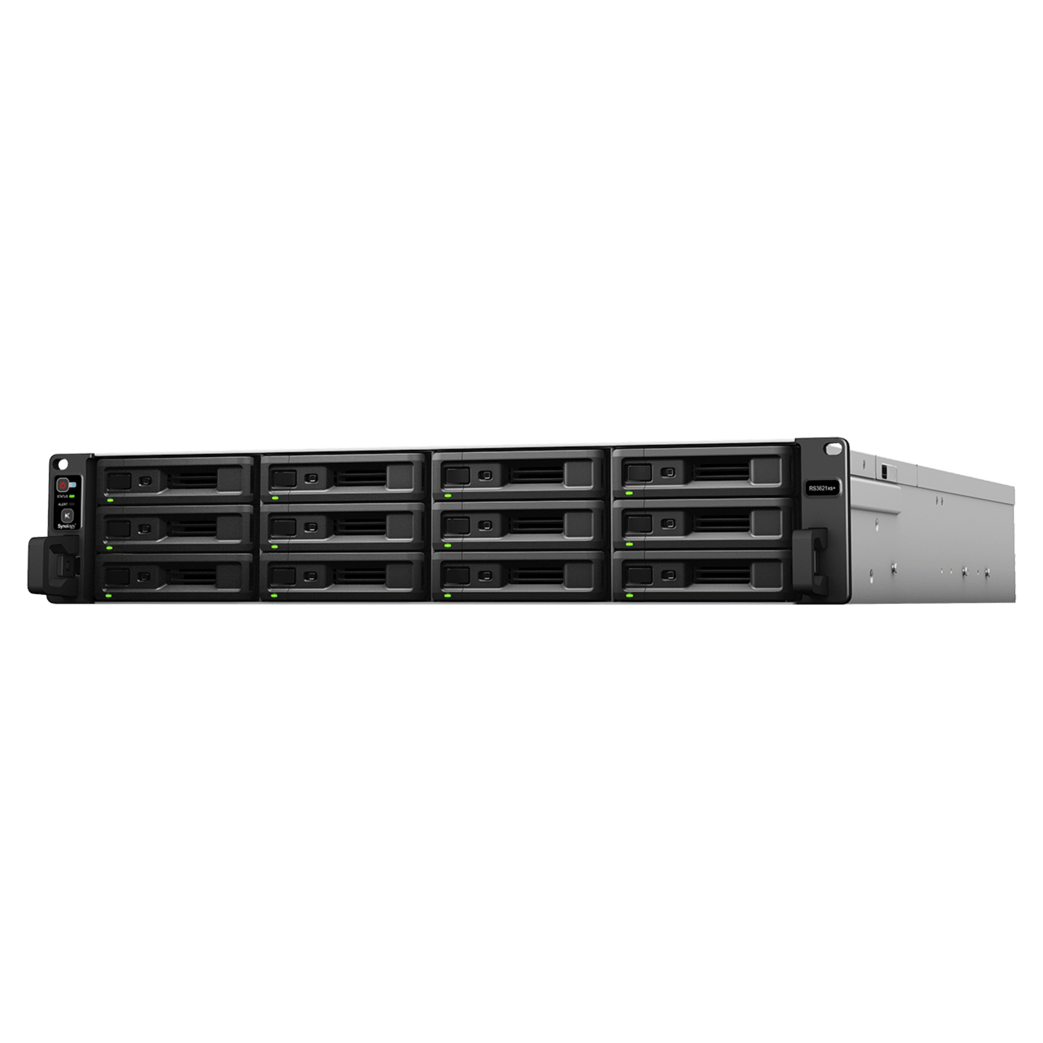 RackStation RS3621xs+ | 12 Bahías | Procesador Intel Xeon D-1541 8 Núcleos | 8 GB DDR4 ECC | Dual 10GbE | Alimentación Redundante | Escalable a 36 Bahías | Garantía 3 Años. RS3621XS+