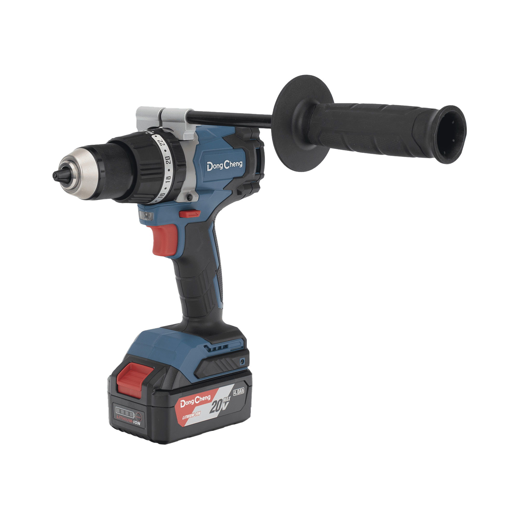 Rotomartillo / Taladro Inalámbrico sin carbones de 20V, incluye 2 Baterías de 4.0Ah, Cargador y Maletín. DCJ-Z0313-EM