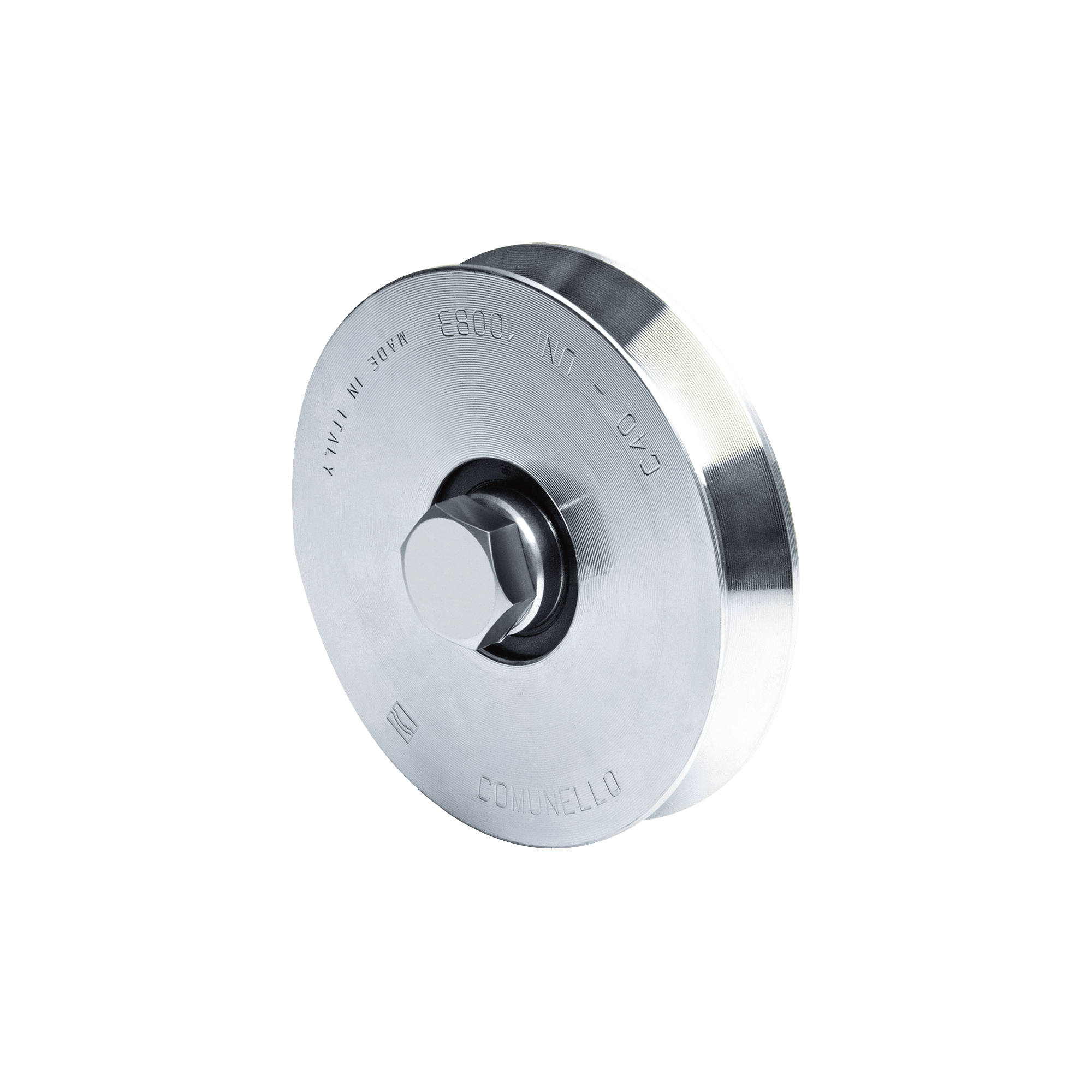 Rueda de 10 cm Para Puertas Corredizas de Hasta 220 Kg / Canal Tipo "V" 1150-1040-001