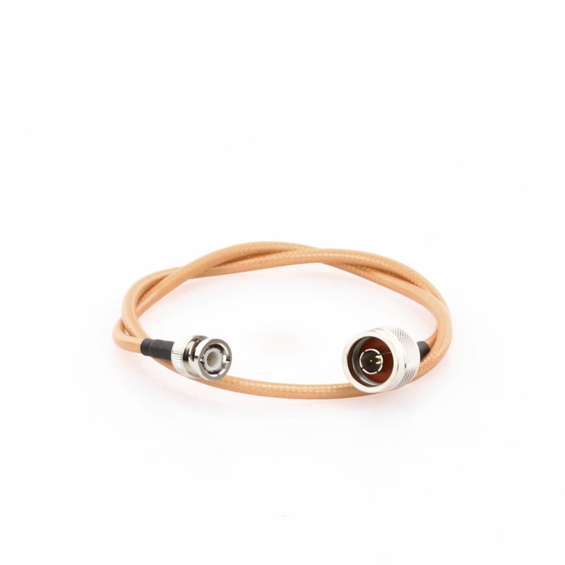 Jumper de 60 cm de Cable LP142 con Conectores BNC Macho a N Hembra SBNC142KNHR60