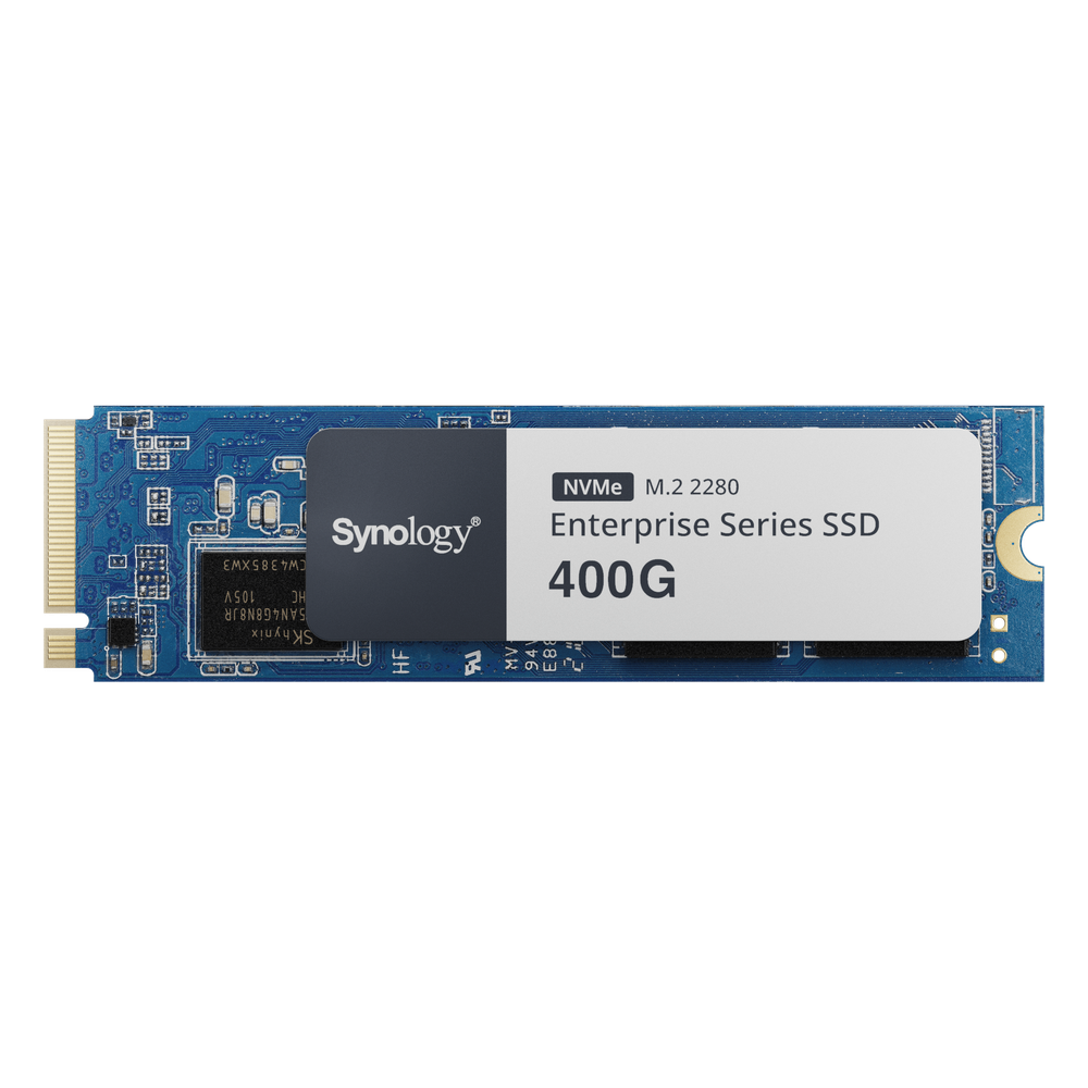 SSD 400 GB NVMe M.2 Serie Enterprise | SSD 400 GB | Alto Rendimiento Hasta 660000 IOPS Lectura | Resistencia Hasta 2900 TBW | Protección de Datos Integral | Análisis de Vida Útil | Diseñada para Sistemas Synology. SNV5420-400G