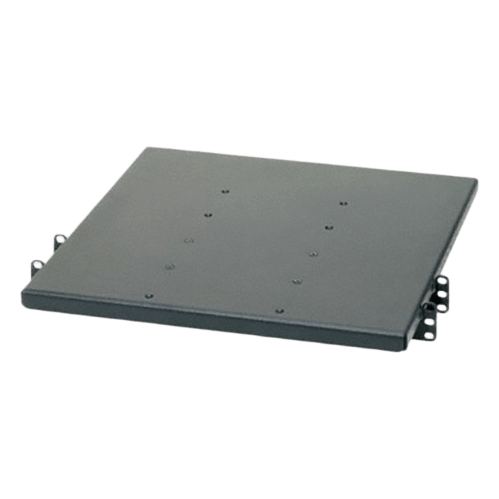 Charola de Doble Fijación en Rack de 2 Postes, 457 mm de Profundidad, y Soporte de Peso de 113 Kg, 1 UR, Color Negro SRM19X18A1