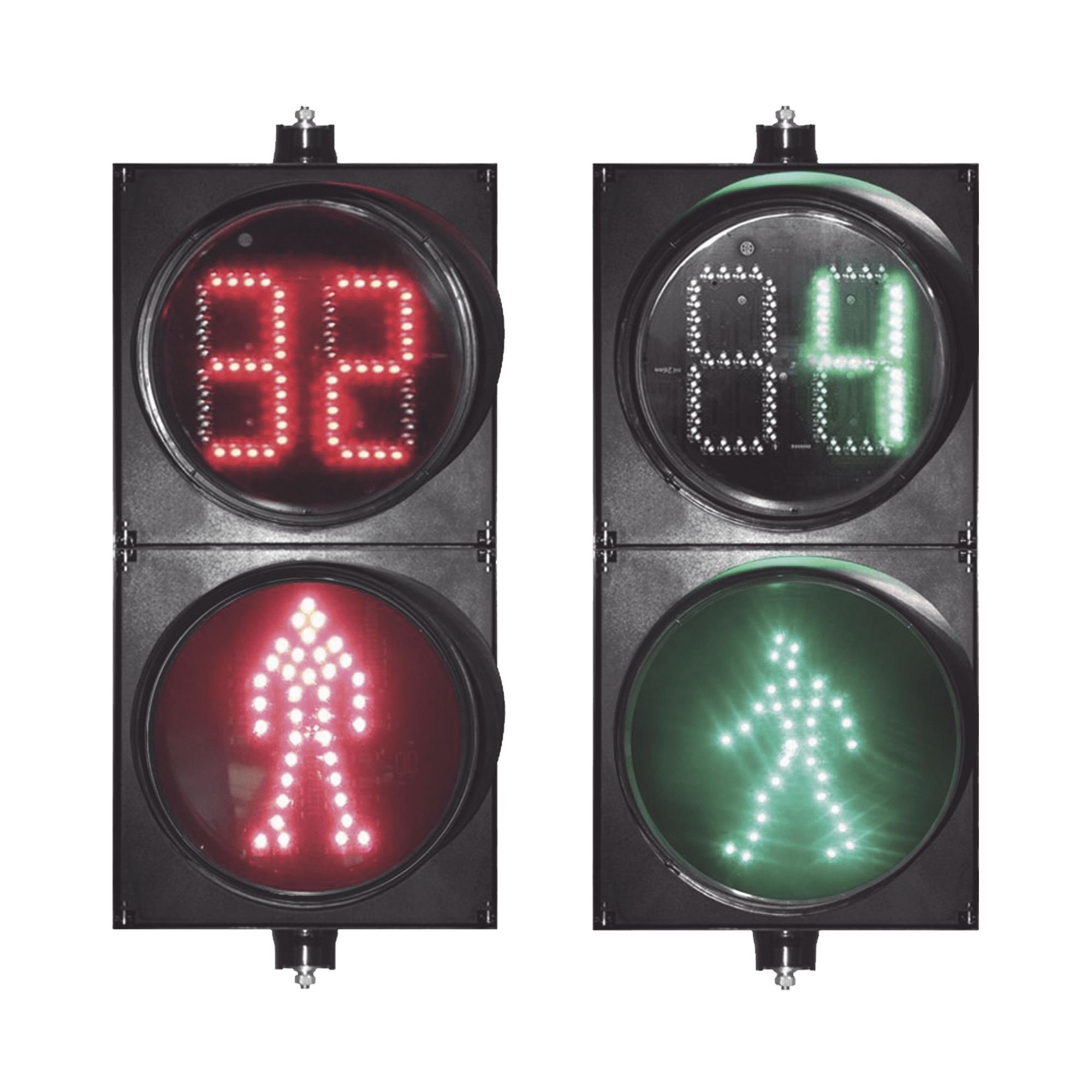 Semáforo Peatonal / Cuenta Regresiva / Rojo / Verde / Dinamico / Diámetro 20 Cm. PROLIGHTPAST