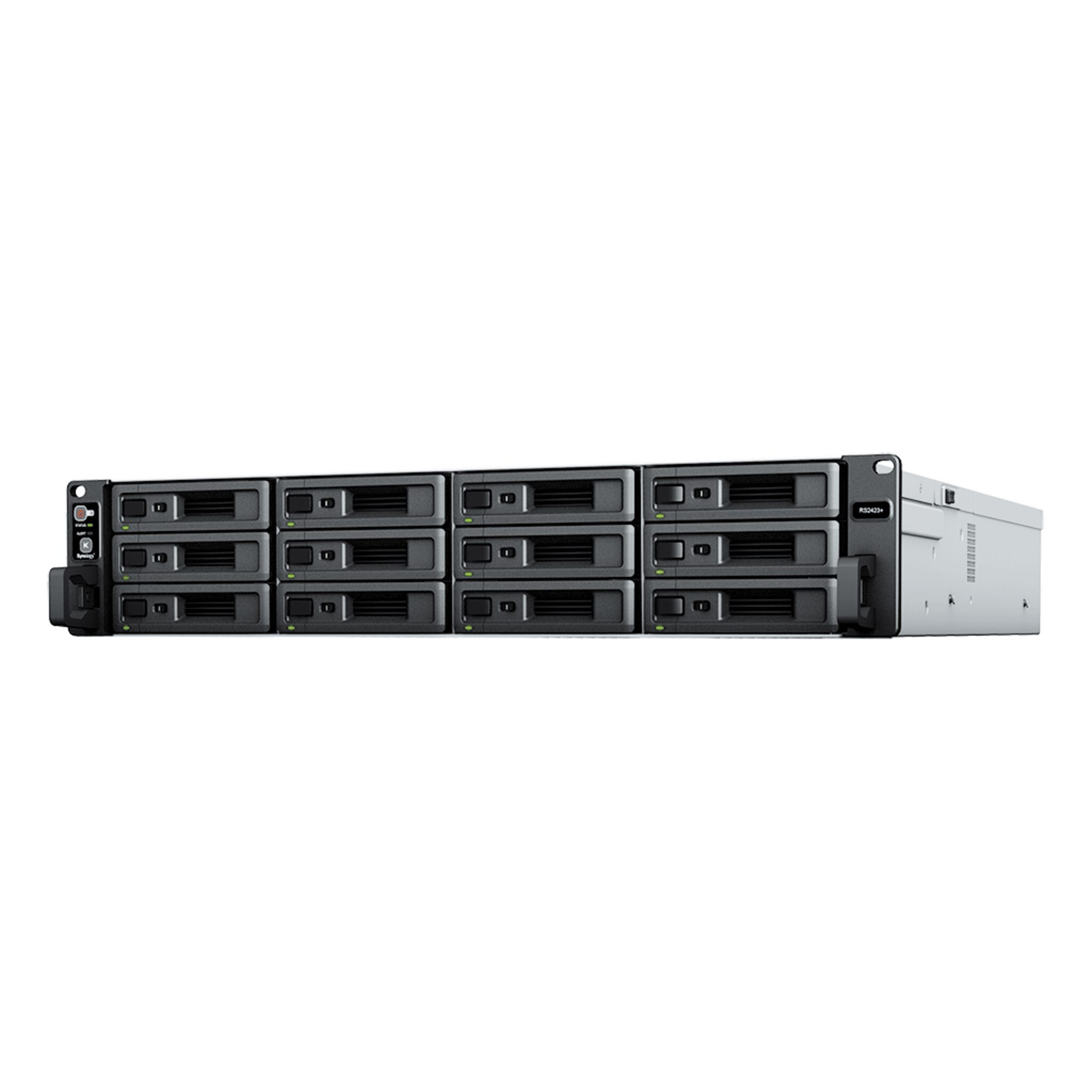 Servidor de Almacenamiento RackStation RS2423RP+ | 12 Bahías | 2U | Hasta 216 TB | Rendimiento 3,500/1,700 MB/s | Expansión a 432 TB | 10GbE | Fuentes de Alimentación Duales | Alta Disponibilidad. RS2423+