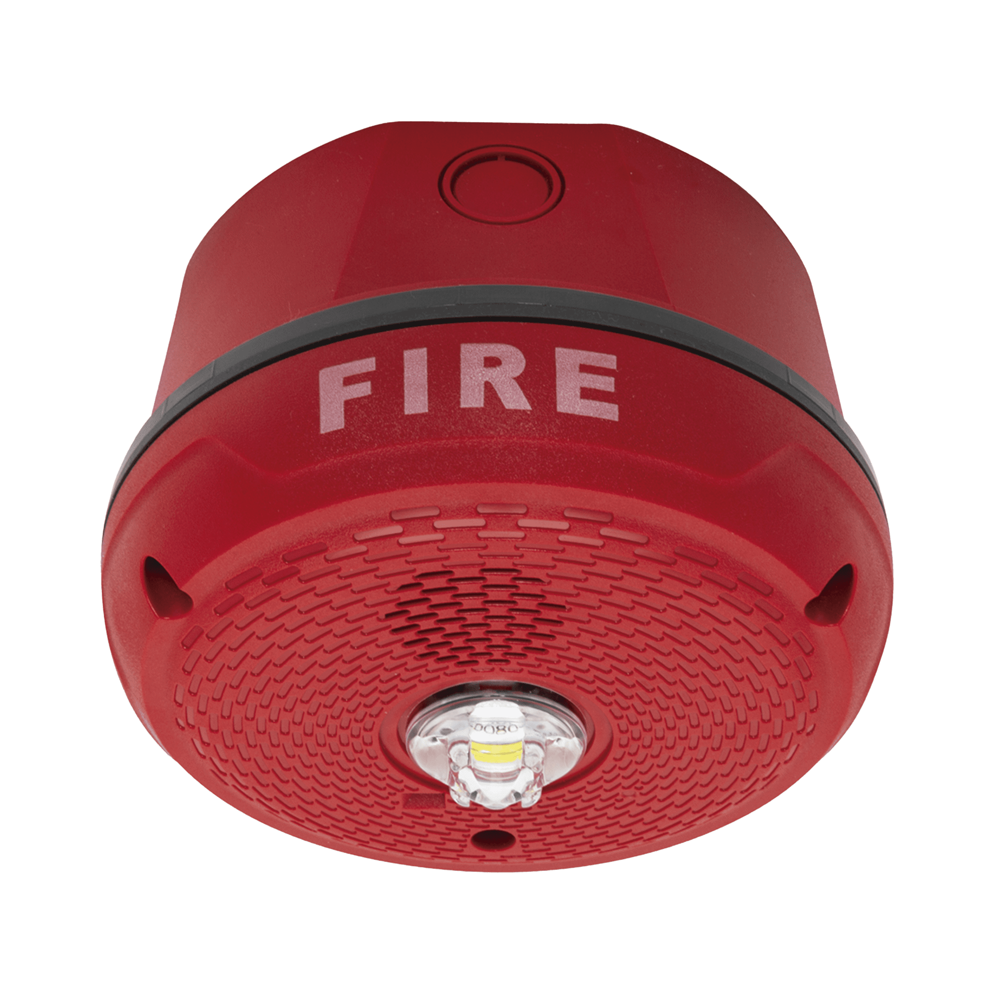 Sirena con Lámpara LED Estroboscópica / Montaje en Techo / Nivel de Candelas Seleccionable / Color Rojo / Nuevo Diseño Moderno y Elegante / Menor Consumo de Corriente / Uso exterior PC2RKLED