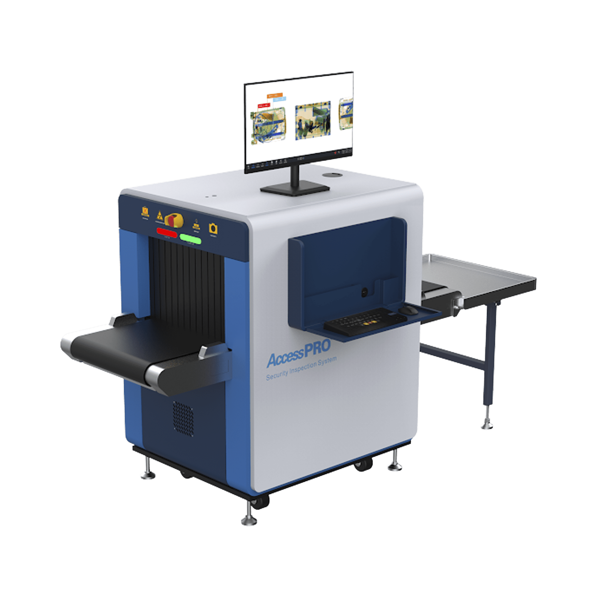 Sistema de inspección por Rayos X para equipaje de mano con túnel de 50 x 30 cms. Escaneo mejorado y detección de explosivos. Puesta en marcha y capacitación incluida AP5030H