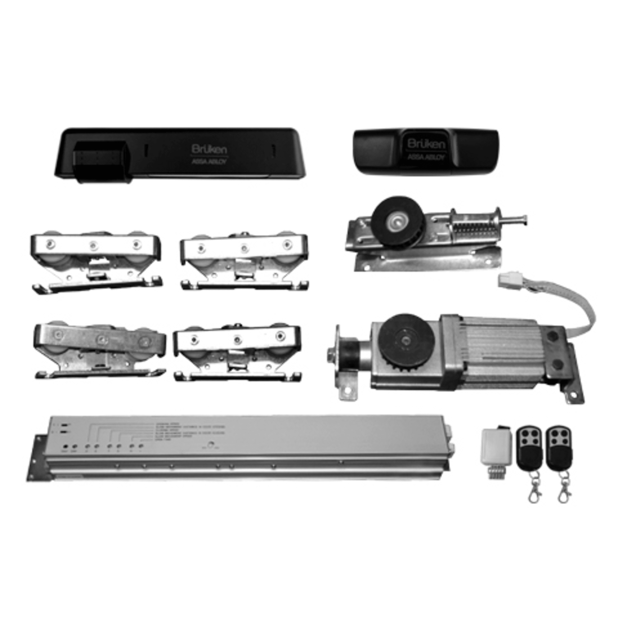 Sistema para automatización de puerta deslizable, Para puerta de hasta 150 KG, Color negro MX67222