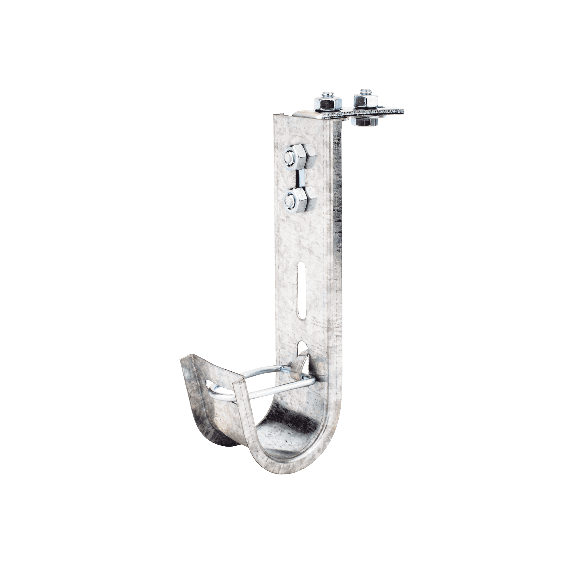 Soporte (Gancho) tipo J-Hook, hasta 14 cables Cat6, ideal para soportar cableado en los espacios de manipulación al aire, Para instalación en interior CH-J38-EZ