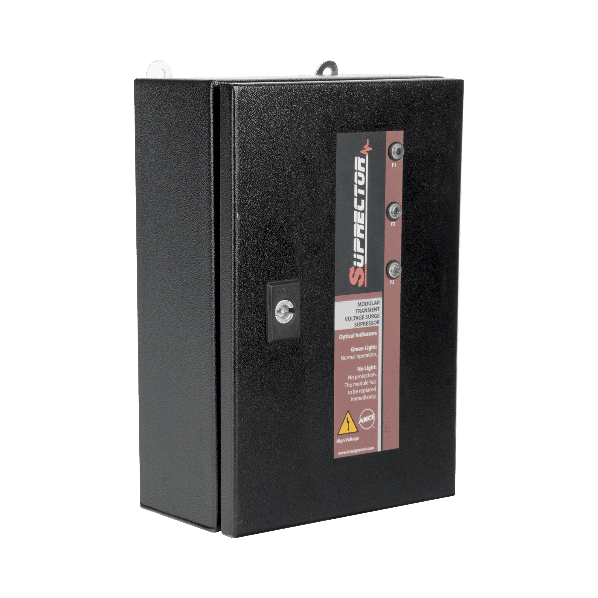 Supresor de Pico Clase C con Voltaje de Operación 277/480 Vca, 3 Fases, 200 KA SUPR-200-3FC