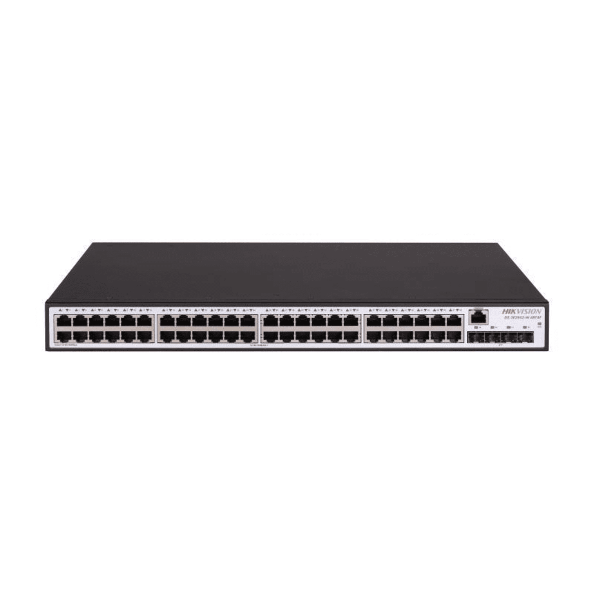 Switch Gigabit / Administrable / 48 Puertos 1000 Mbps / 4 Puertos SFP / Configuración Nube Hik-PartnerPro / Soporta IGMP DS-3E2552-HI-48T4F