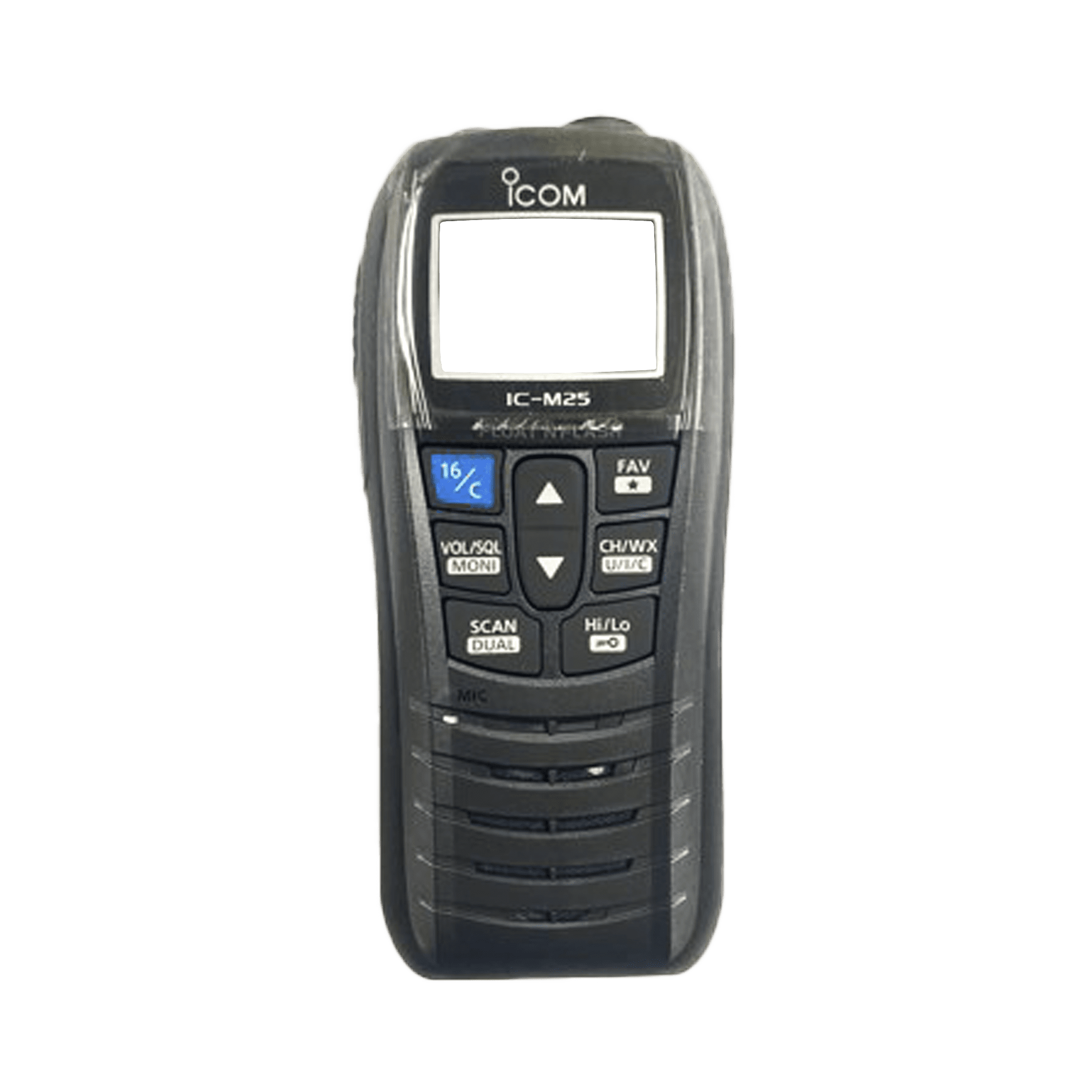 Tapa Frontal de Repuesto / Color Gris / Compatible con Radios Serie IC-M25 / Material Plástico Resistente / Reemplazo Original 821-0031-133