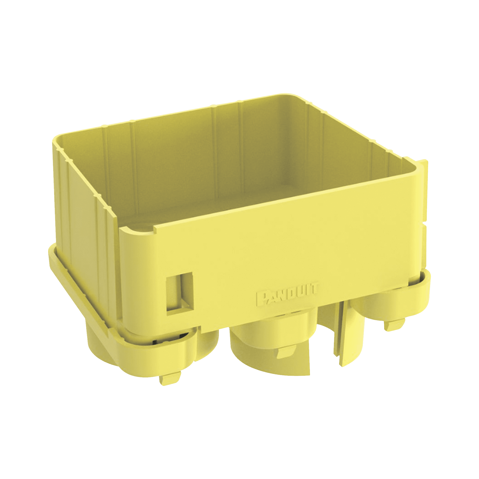 Tapa con 2 Salidas a Tubo de 1.5in (38mm), Para uso con Canaletas 4X4 FiberRunner™, Color Amarillo FRIDT4X4LYL