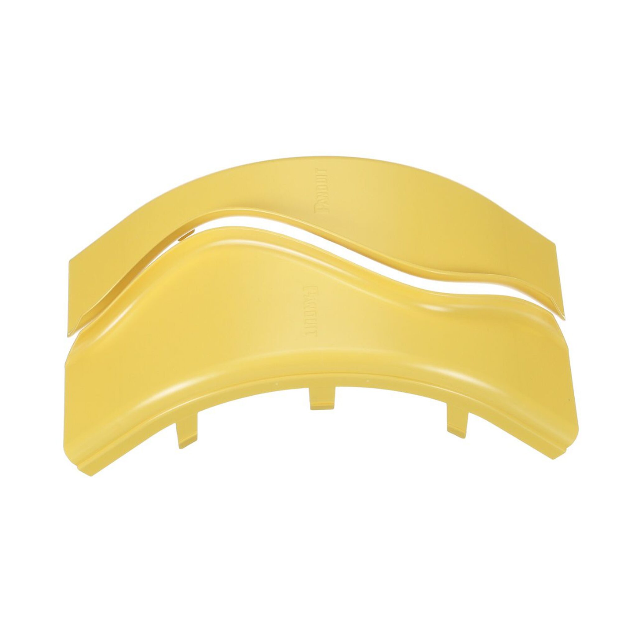 Tapa de Bajada Vertical Exterior de 90º, Para uso con Canaletas 4X4 FiberRunner™, Color Amarillo FROVRASC4LYL