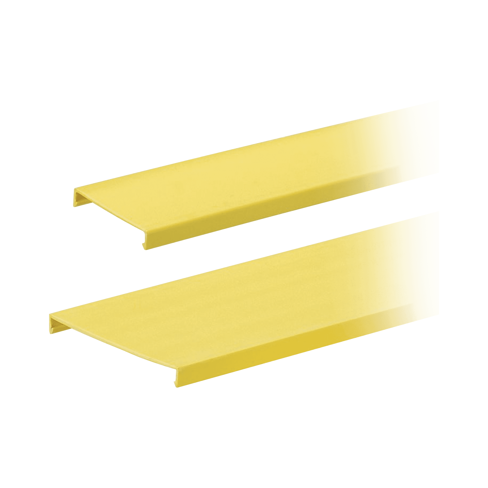Tapa para Canaleta Ranurada, de 4 in de Ancho, 1828.8 mm de Largo, Color Amarillo C4YL6