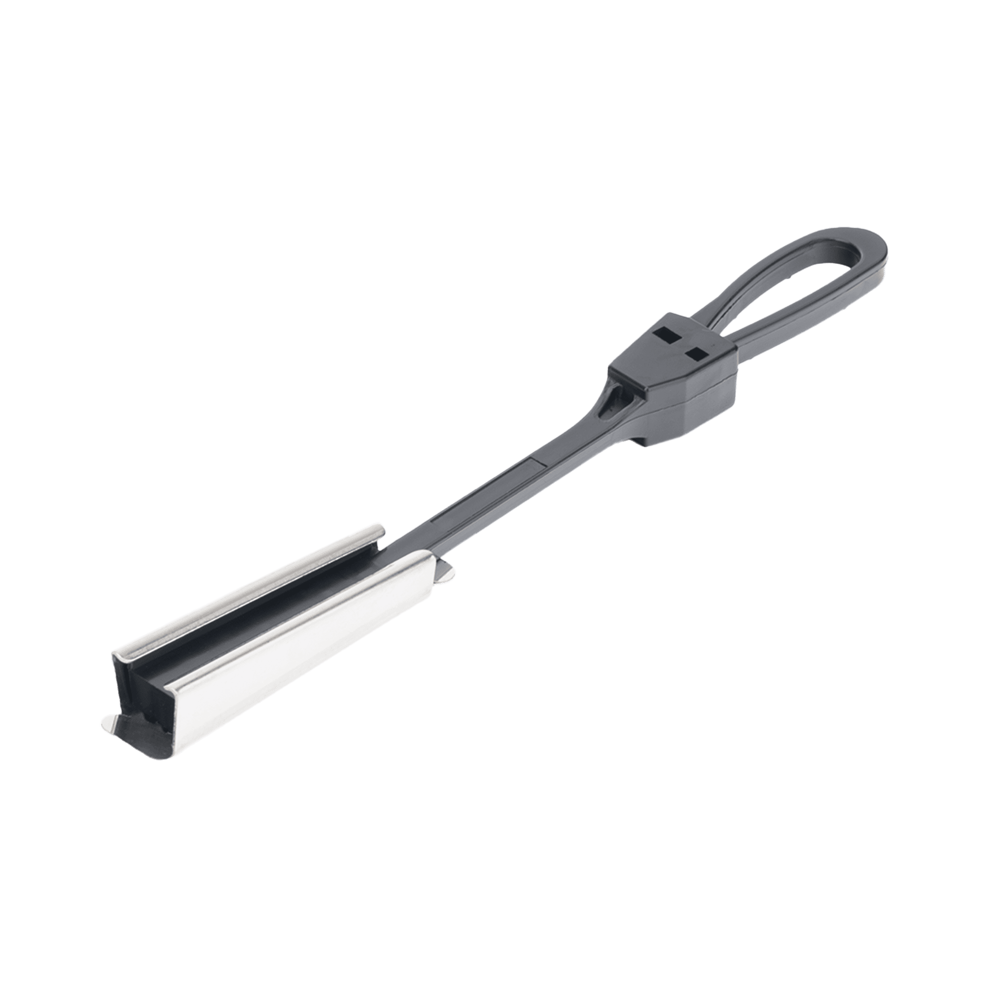 Tensor Plastico para Fibra Óptica Drop Plana de 5x2 mm, Span 80 metros (Termoplastico Resistente a los Rayos UV) LP-ATAC