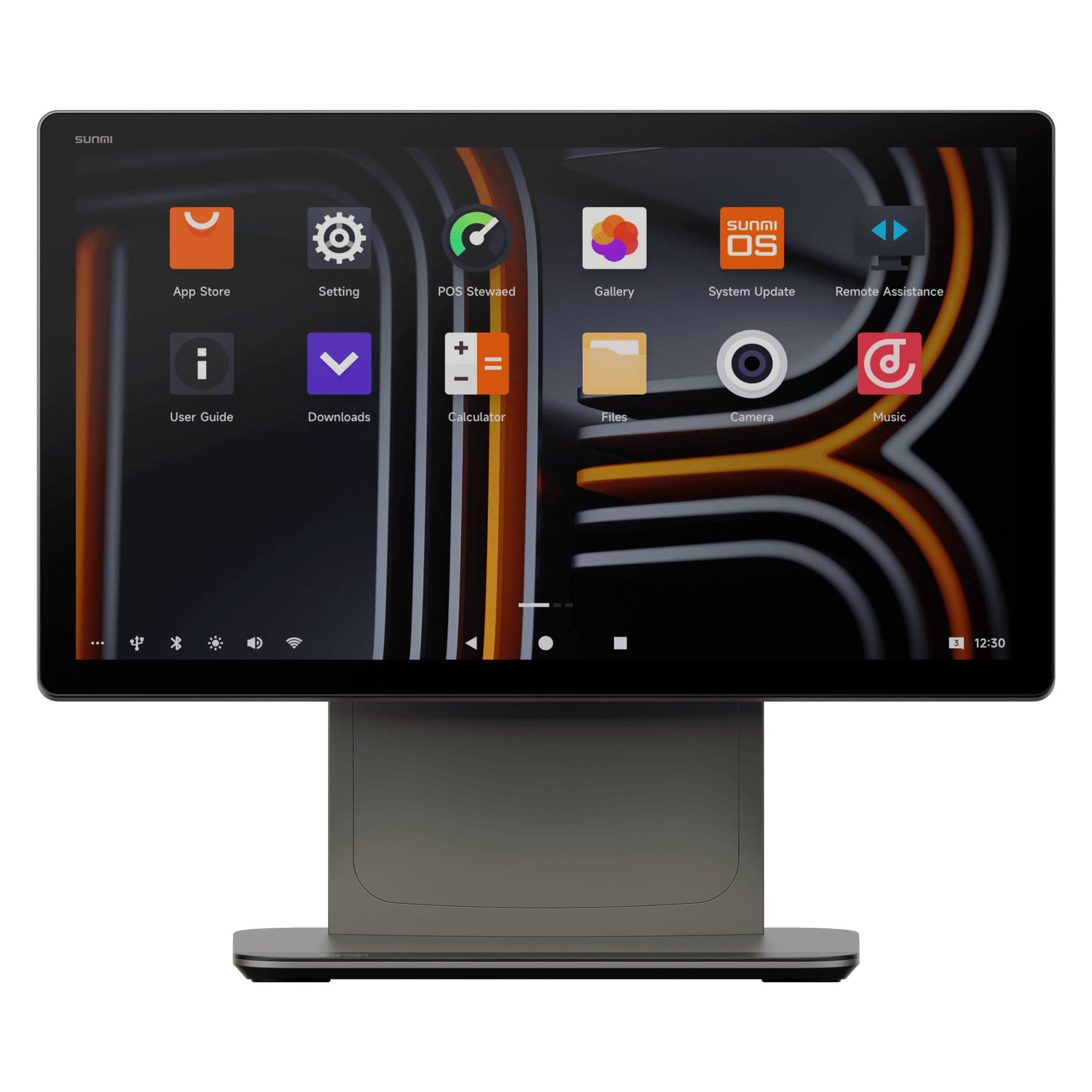 Terminal de Escritorio Inteligente / Pantalla FHD de 15.6" / Qualcomm Hexa-core / 4 GB RAM + 64 GB ROM / Sistema Operativo SUNMI 4.0 / Touch ID / Puertos múltiples / Servicios móviles de Google D3PRO