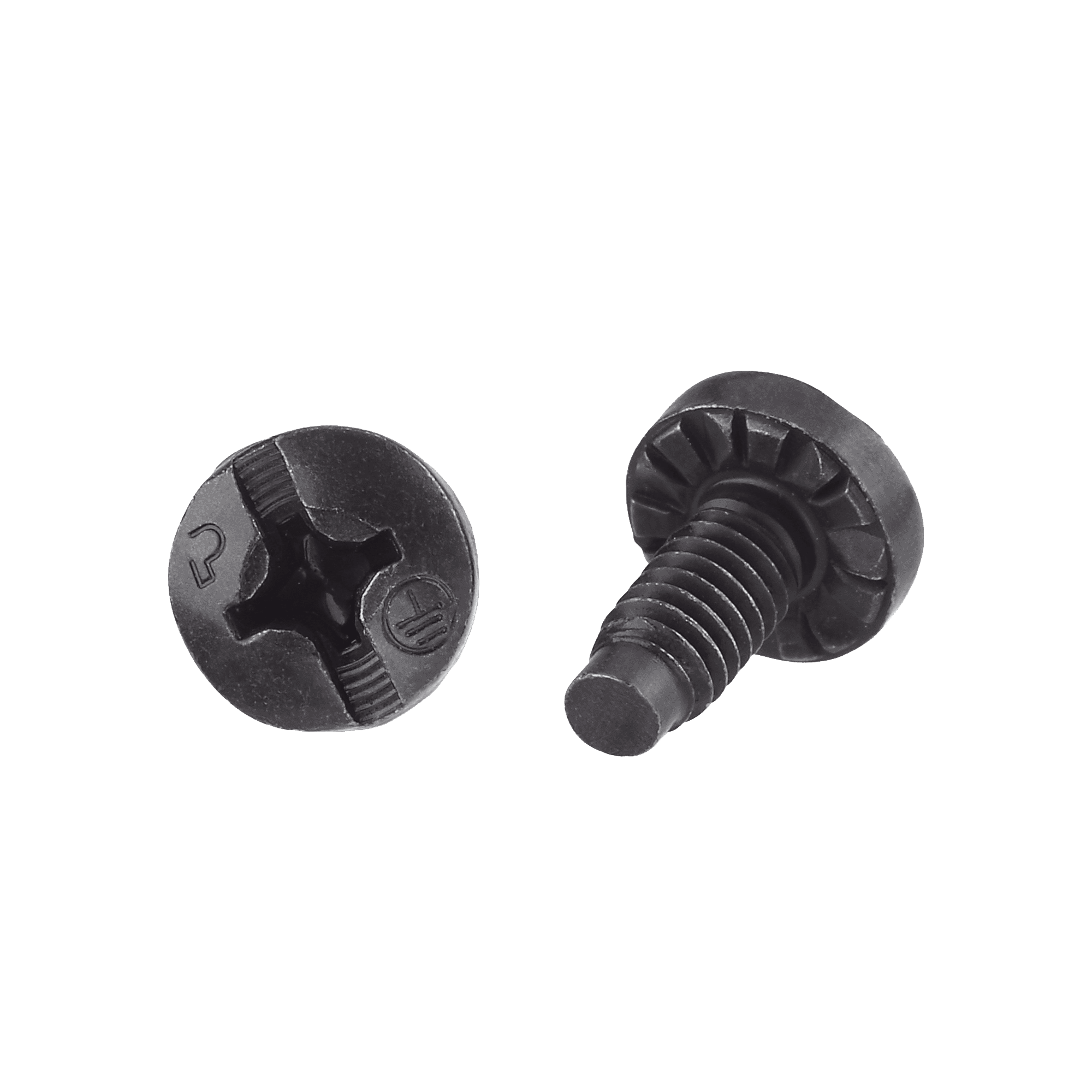 Tornillo de Unión a Tierra Con Formación de Rosca, #12-24 x 1/2, Color Negro, Bolsa de 100 Piezas RGTBS-C