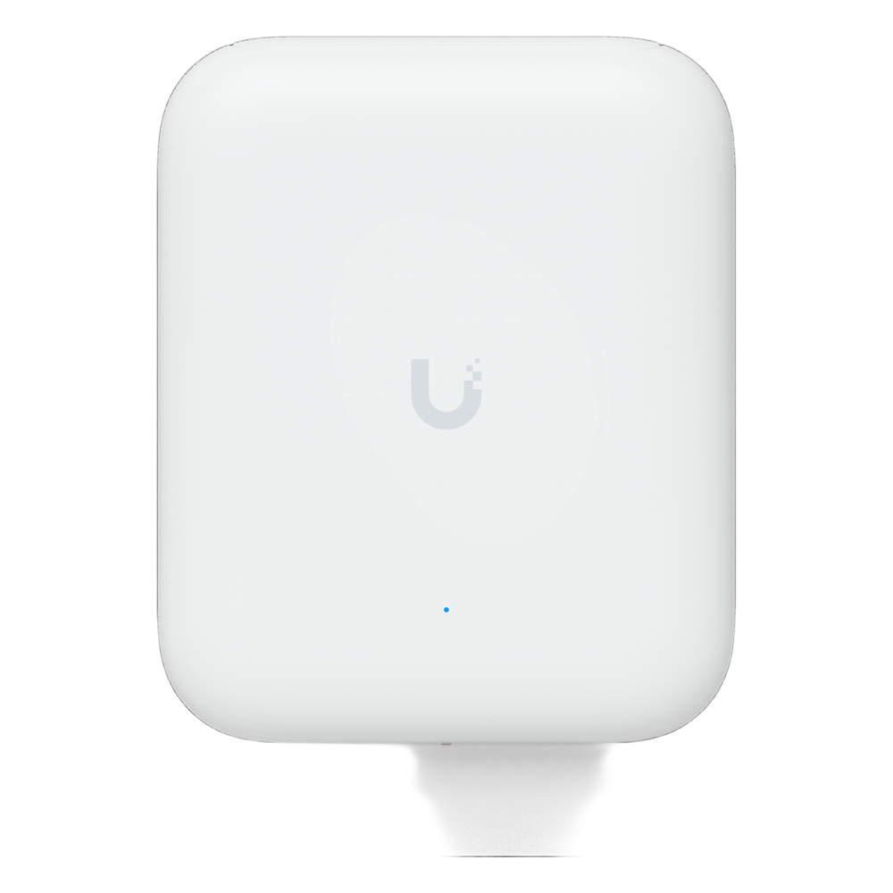 Access Point UniFi WiFi U7 Outdoor WiFi 7 802.11be Doble Banda, MU-MIMO 2x2 en Cada Banda, Puerto de 2.5 GbE, Antena Sectorial Integrada de 90° en 2.4 GHz y 45° en 5 GHz, Conectores para Antenas Omnidireccionales (incluidas), No Incluye Inyector P U7-OUTDOOR