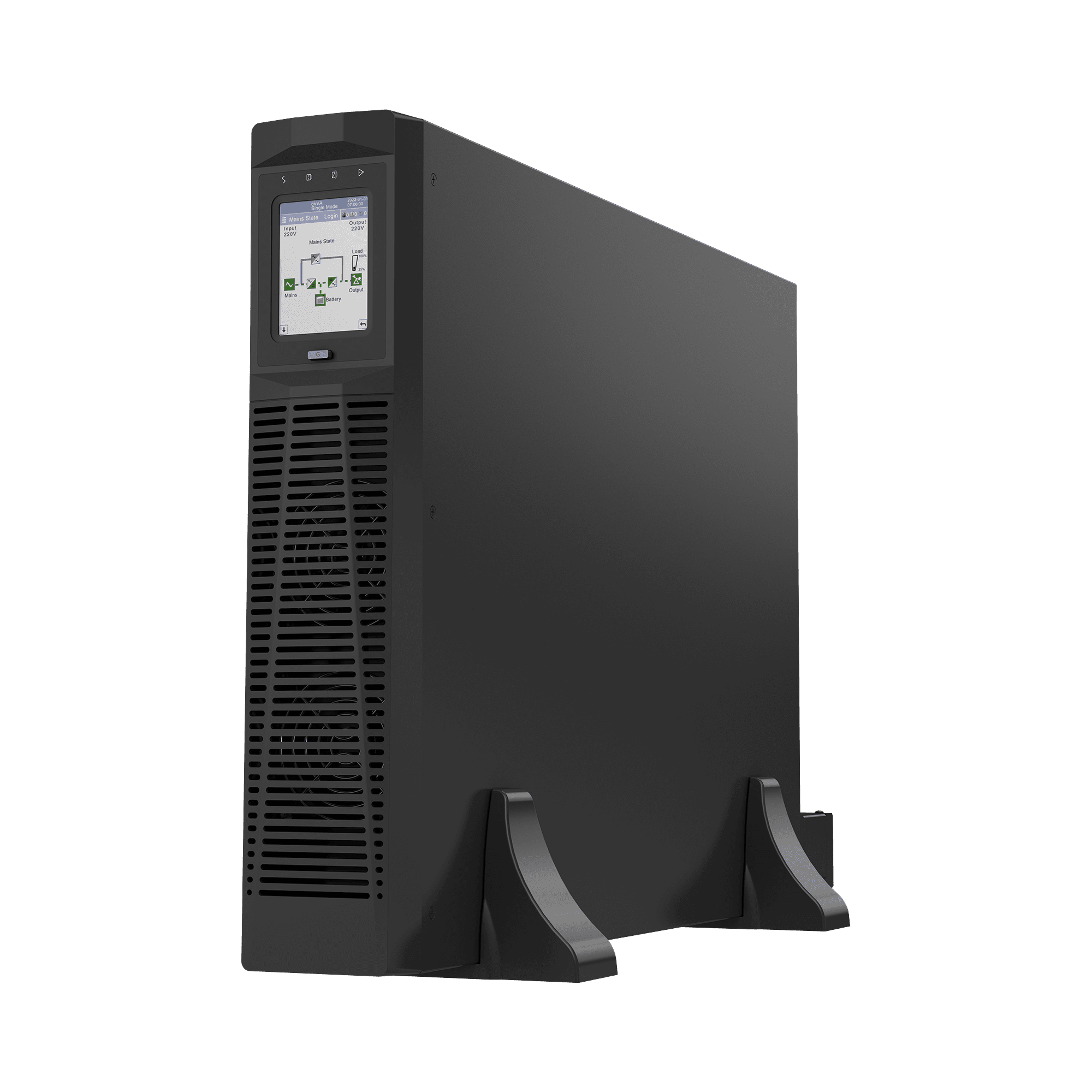 UPS Rack-Torre 6KVA / 5.4kW Entrada s 220VCA, Salida 220VCA (Fase Única), 2 Unidades Rack, Equipo de Largo Tiempo de Operación con Respaldo LP6KRT220