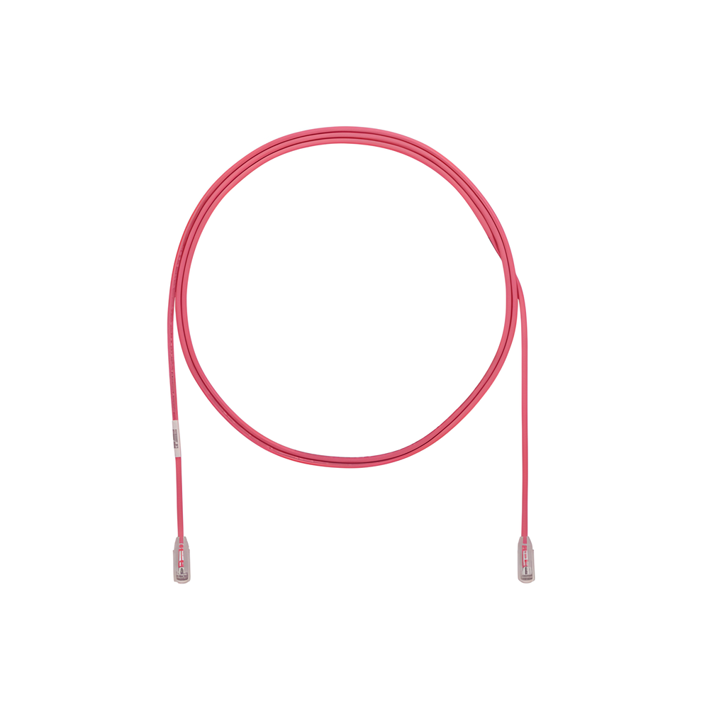 Cable de Parcheo TX6, UTP Cat6, Diámetro Reducido (28AWG), Color Rosa, 10ft UTP28SP10PK