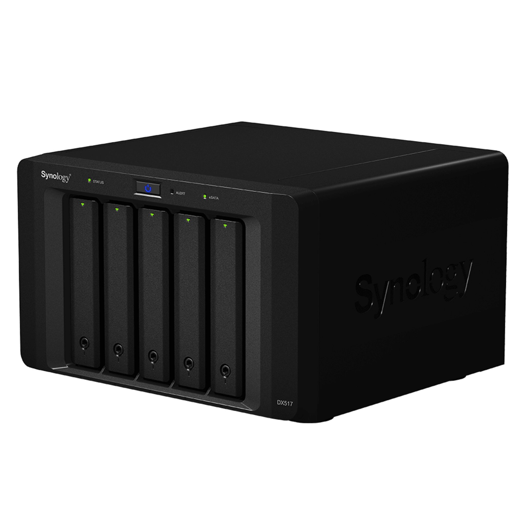 Unidad de Expansión Synology DX517 | 5 Bahías SATA HDD/SSD 3.5" y 2.5" | Puerto eSATA | Diseño Hot-Swap | Compatible con DS1517+ y DS1817+. DX517