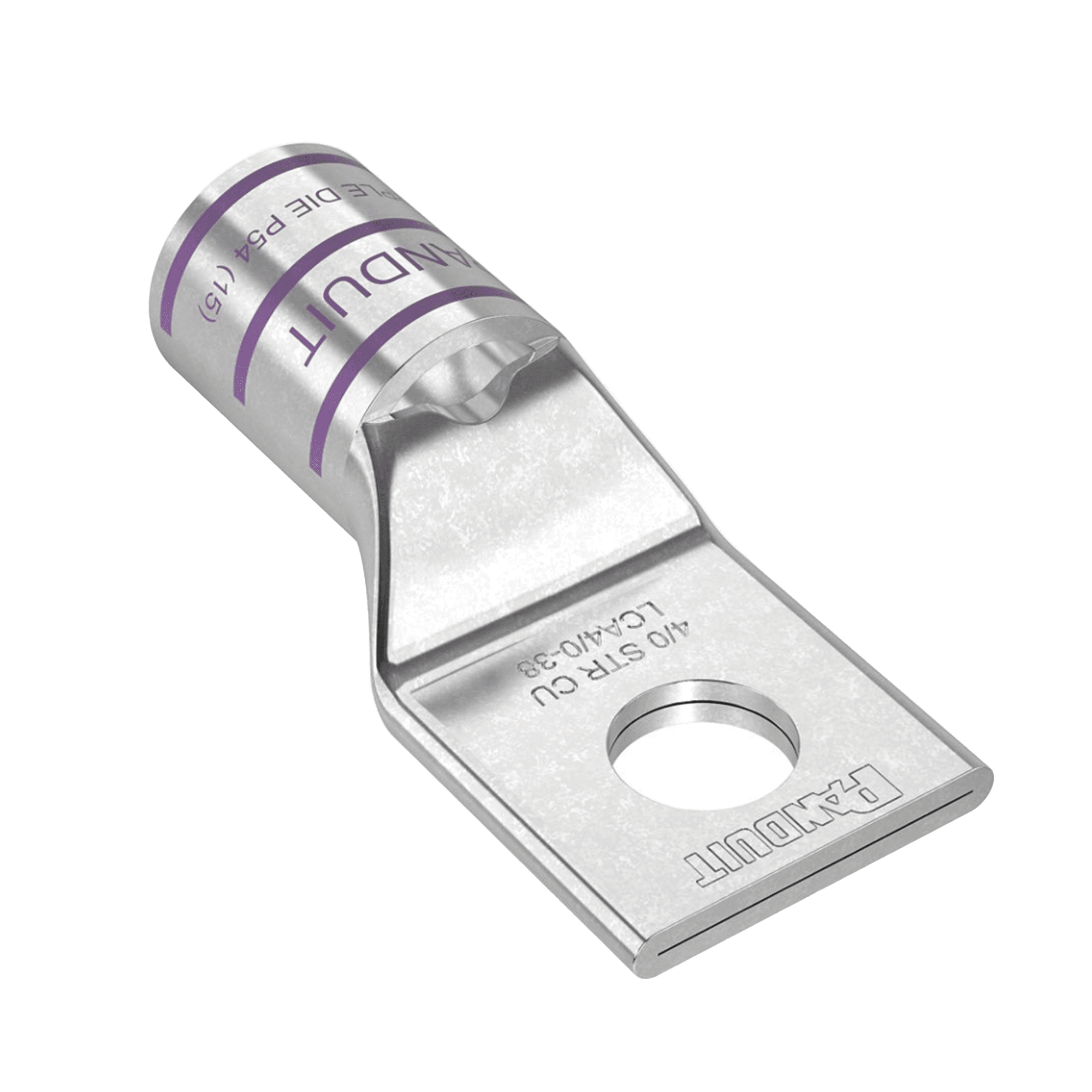 Zapata de Compresión de Cobre con Orificio 3/8", para Cable 4/0 AWG. 1 Piezas LCA4/0-38-X