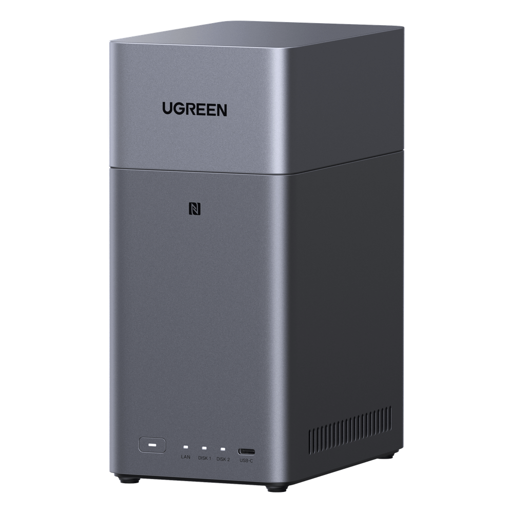 NAS UGREEN NASync DH2300 / Procesador RK3576 / 4GB u 8GB RAM / 32GB eMMC / 2 Bahías SATA / JBOD-Basic-RAID 0-RAID 1 / Puerto HDMI 4K / 1 GbE / USB 3.2 Gen 1 Type-C / Detección NFC 95432