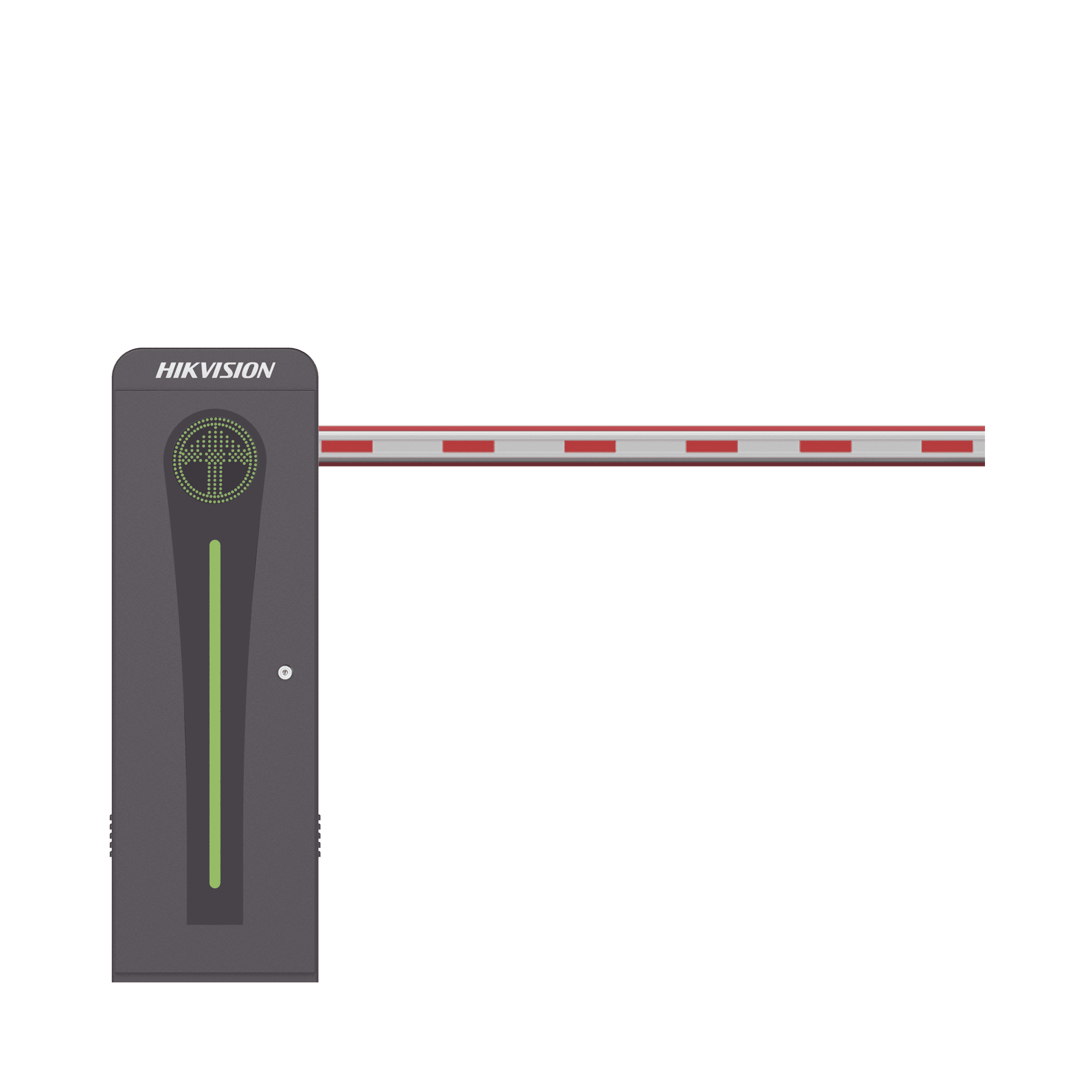 Barrera Vehicular con Brazo Iluminado Led 4 mts INCLUIDO / Derecha / Alto Desempeño / Brushless / Semáforo Rojo-Verde en Gabinete / Incluye 2 Controles Remotos KT-320-LED(4MR)