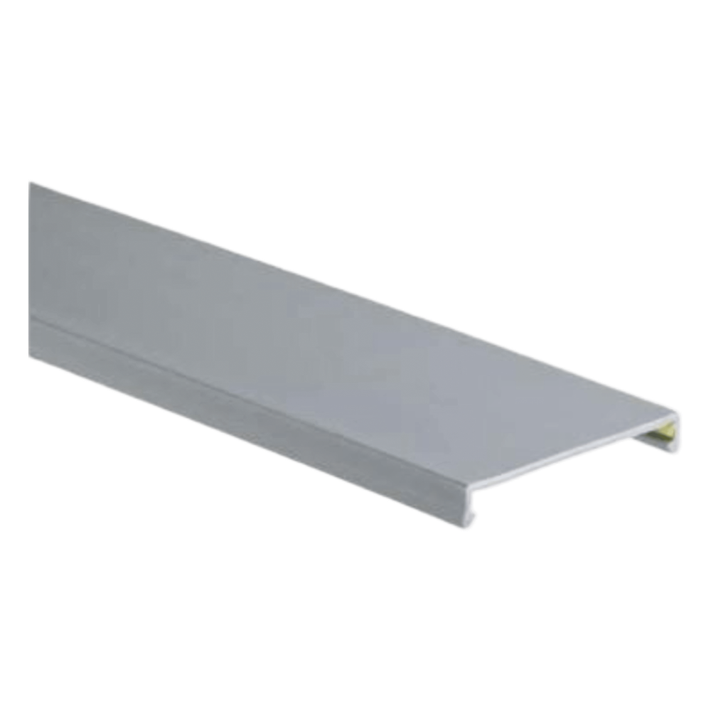 Tapa para Canaleta Ranurada, de 23.9 de Ancho, 1830 mm de Largo, Color Gris C.75LG6