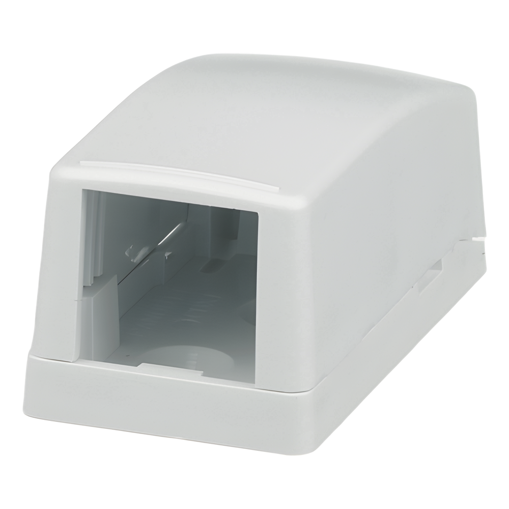 Caja de Montaje en Superficie, Para 1 Módulo Mini-Com, Color Blanco CBX1WH-A
