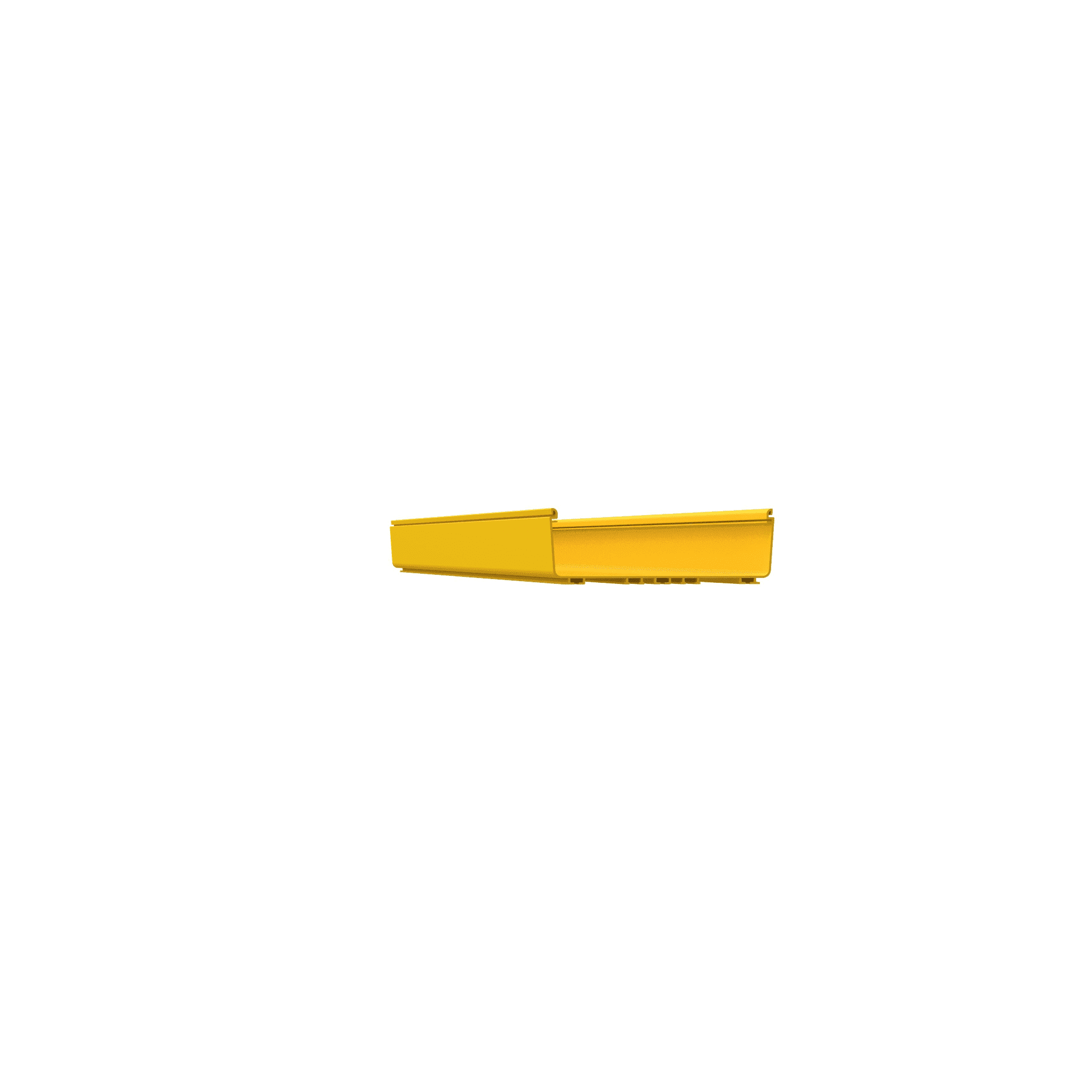 Canaleta FiberRunner™ 12X4, de PVC Rígido, Color Amarillo, 3 m. de Largo FR12X4YL10