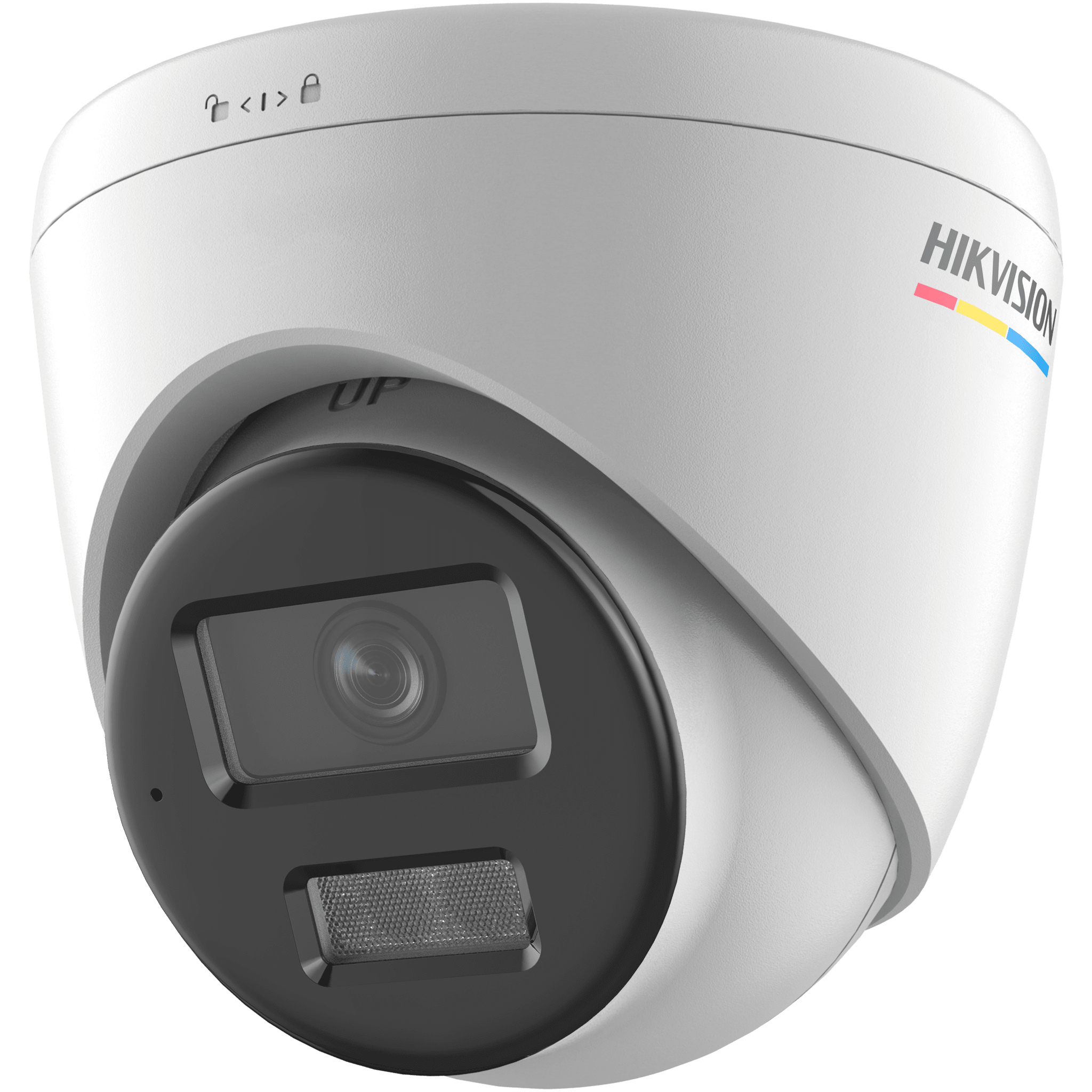 [ColorVu 3.0 + MD 3.0] Turret IP 2 Megapixel / Lente 2.8 mm / 30 mts IR + 30 mts Luz Blanca / Micrófono Integrado / ACUSENSE Lite / Exterior IP67 / dWDR / PoE / Micro SD DS-2CD1327G3-LIUF