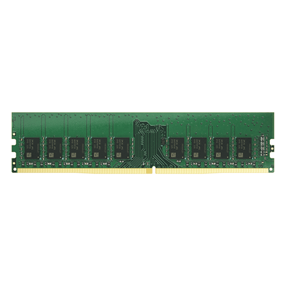 Módulo de Memoria DDR4 ECC Unbuffered DIMM | 8GB | 2666 MHz | Compatible con Series SA: SA3400D, SA3200D / Series UC: UC3400, UC3200 / Series 21: RS3621xs+, RS3621RPxs, RS2821RP+, RS2421RP+, RS2421+ / Series 19: RS1619xs+ / Series 18: RS3618xs / Se D4EC-2666-8G