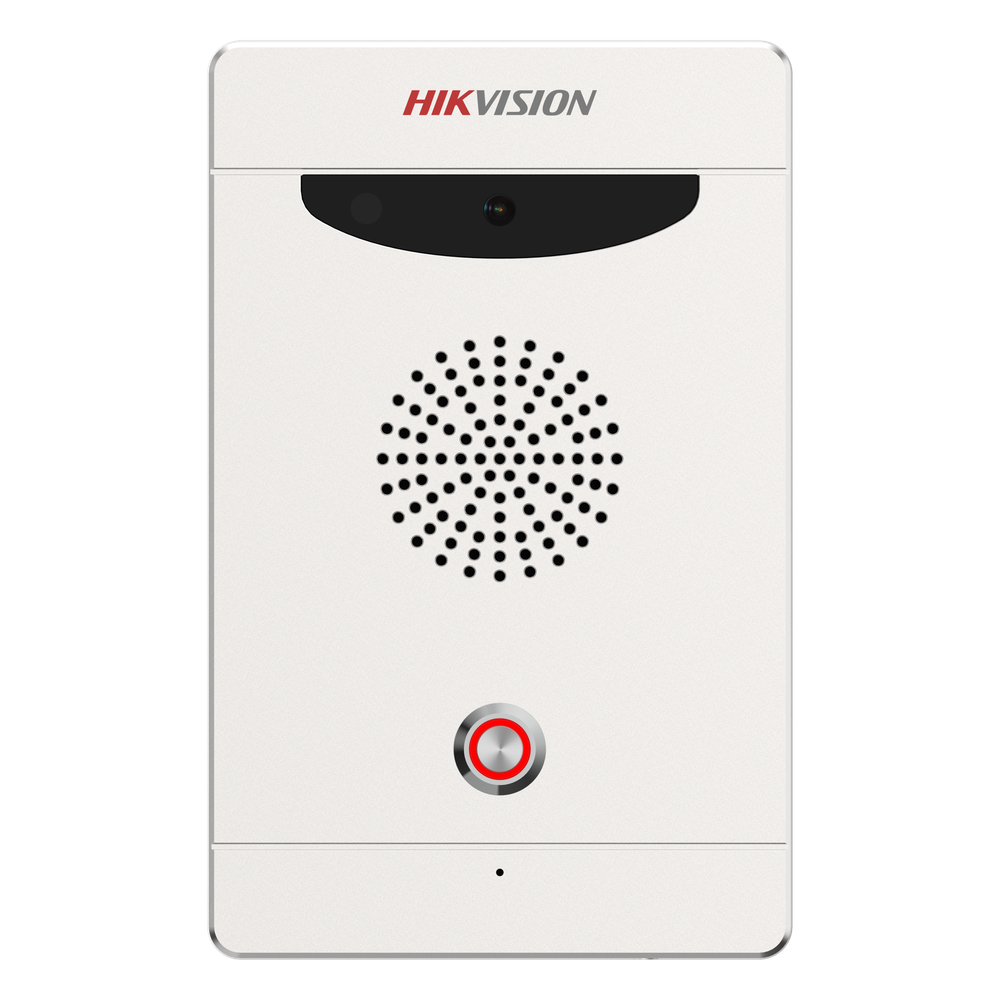 Estación de Alarma de Pánico con Video / Cámara 2 Mergapixel / Audio Bidireccional / Alarma de Manipulación / PoE / IP65 / IK08 / Montaje en Pared o Empotrado DS-PEA103-CK1-E1
