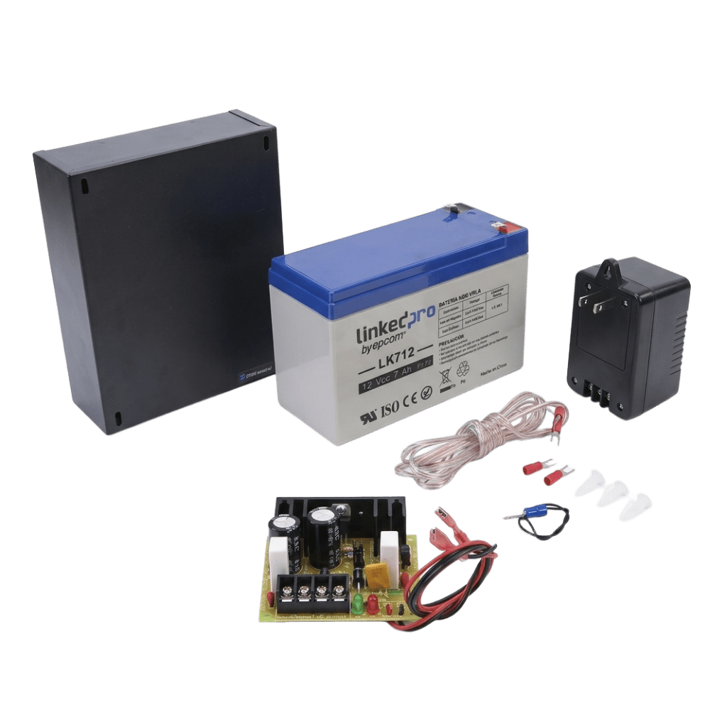 Fuente de 12 Vcc 1A / Para Control de Acceso / Con Batería de Respaldo Incluida LK712 / ELK12V1AK