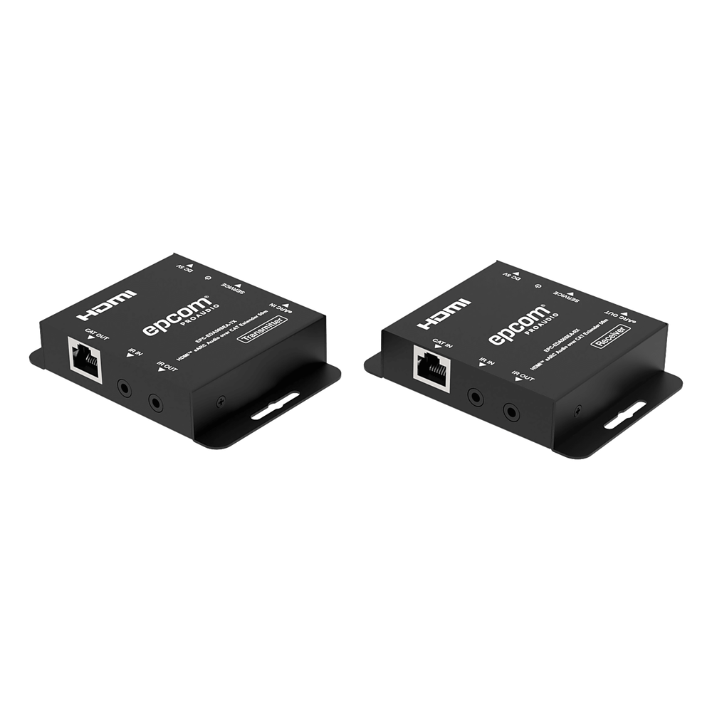 Extensor Audio HDMI eARC | 50 Metros | CAT5e/6 | Soporte Dolby Atmos DTS-HD | IR Bidireccional | CEC Passthrough | Carcasa Metálica EPC-EDA50SEA