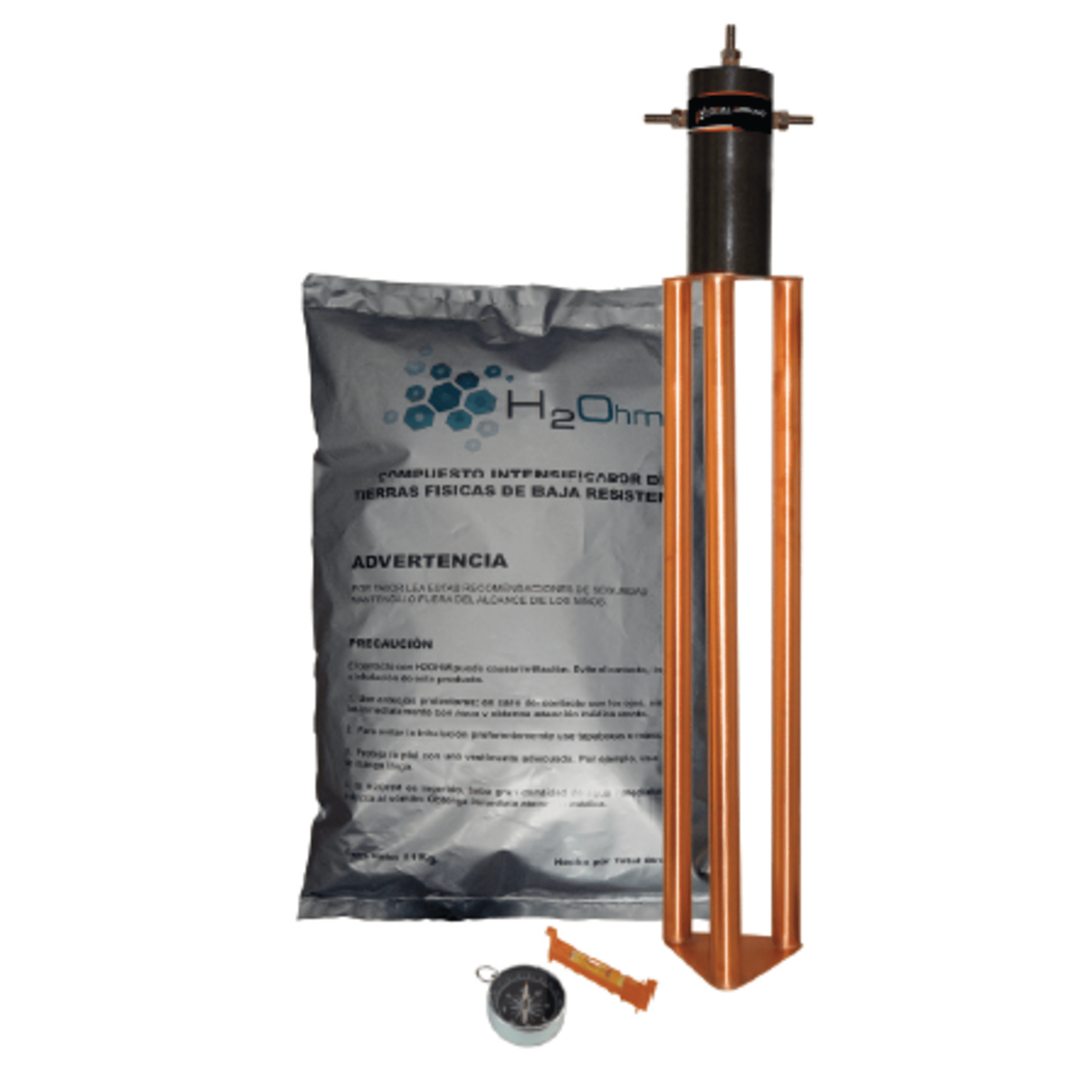 Electrodo para corriente máxima de 30 Amp. con Filtro y Compuesto H2Ohm. TG-30AB