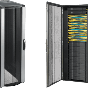 Gabinete Rack ProLine ConnecTek, 42U, 2000x800x1200mm, Acero, Negro RAL 9005, Con Paneles Laterales, Gestión de Cableado Frontal y Trasera PNC20812B
