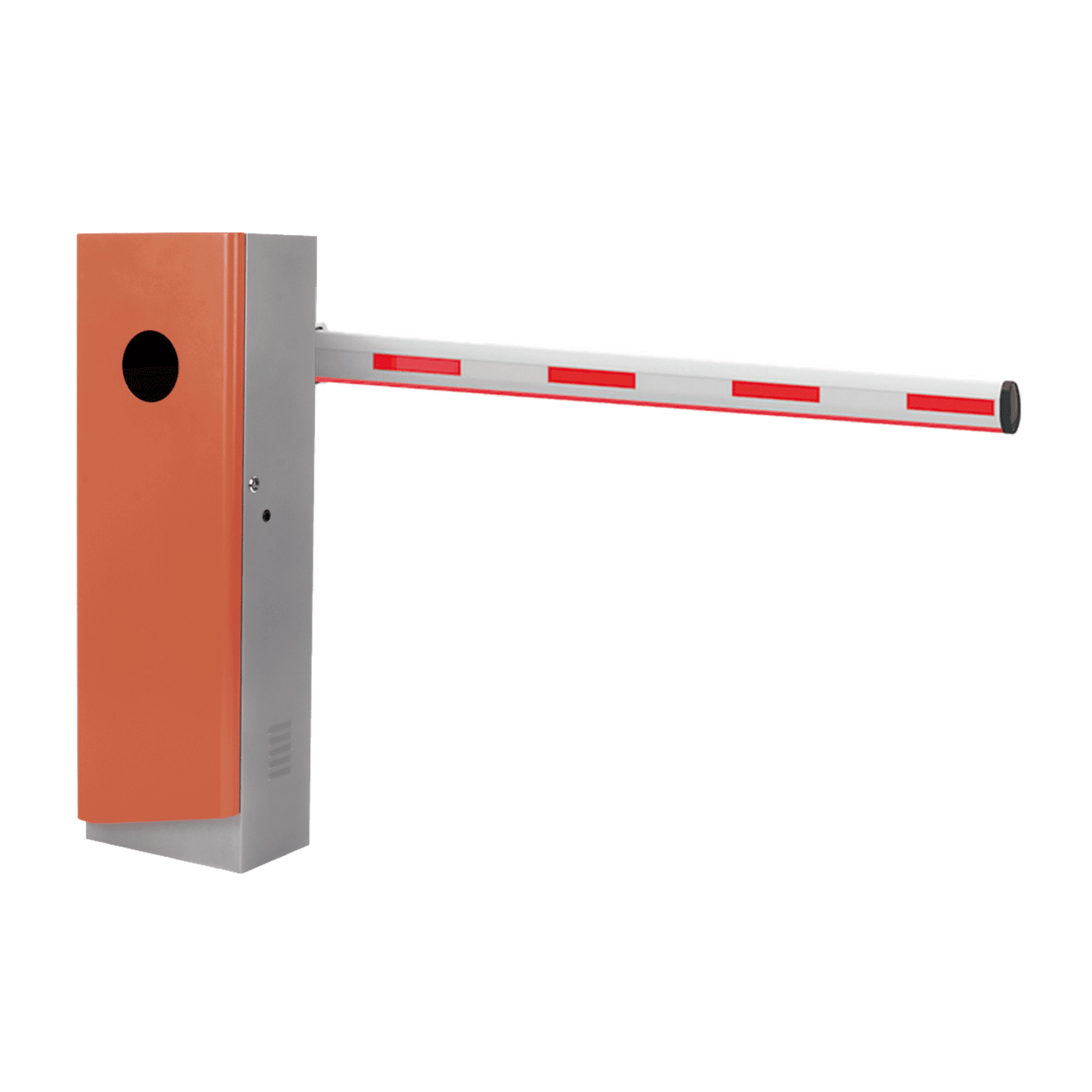 Kit de Barrera Vehicular Brushless Con Gabinete Semaforizado y Brazo Iluminado de 5 Metros / Tiempo de Apertura Configurable de 3 a 6 Segundos / Sentido de Barrera Ajustable en Sitio KT-XBBL-6ML