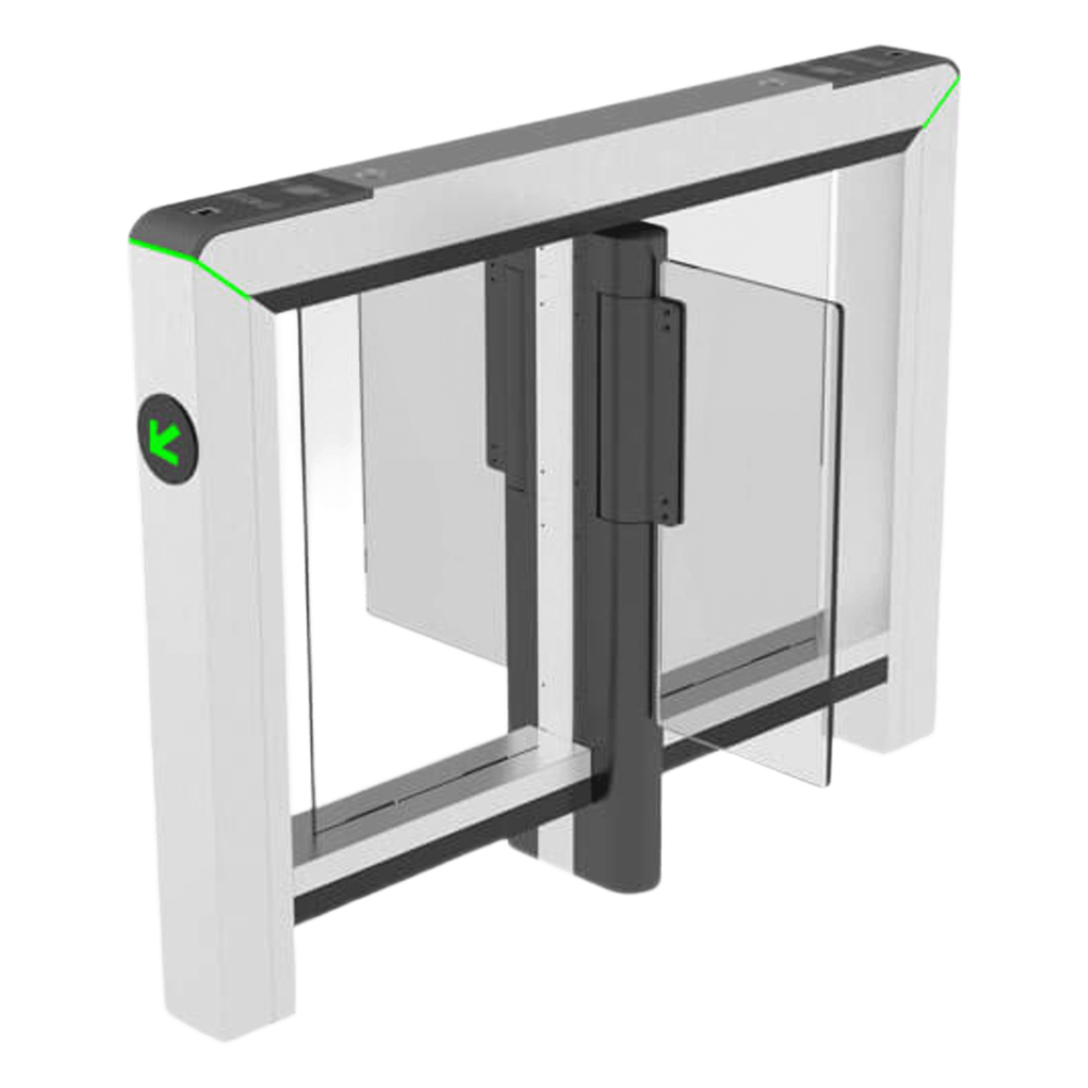 Torniquete central Mars-S1200 / Compatible con Mars-S1000, RFID-Fingerprint-QR / Anti-pinch y Anti-tailgating / Accesibilidad para Sillas de Ruedas / Desbloqueo de Emergencia / Estructura Modular / Acero Inoxidable SUS304 MARSS1200