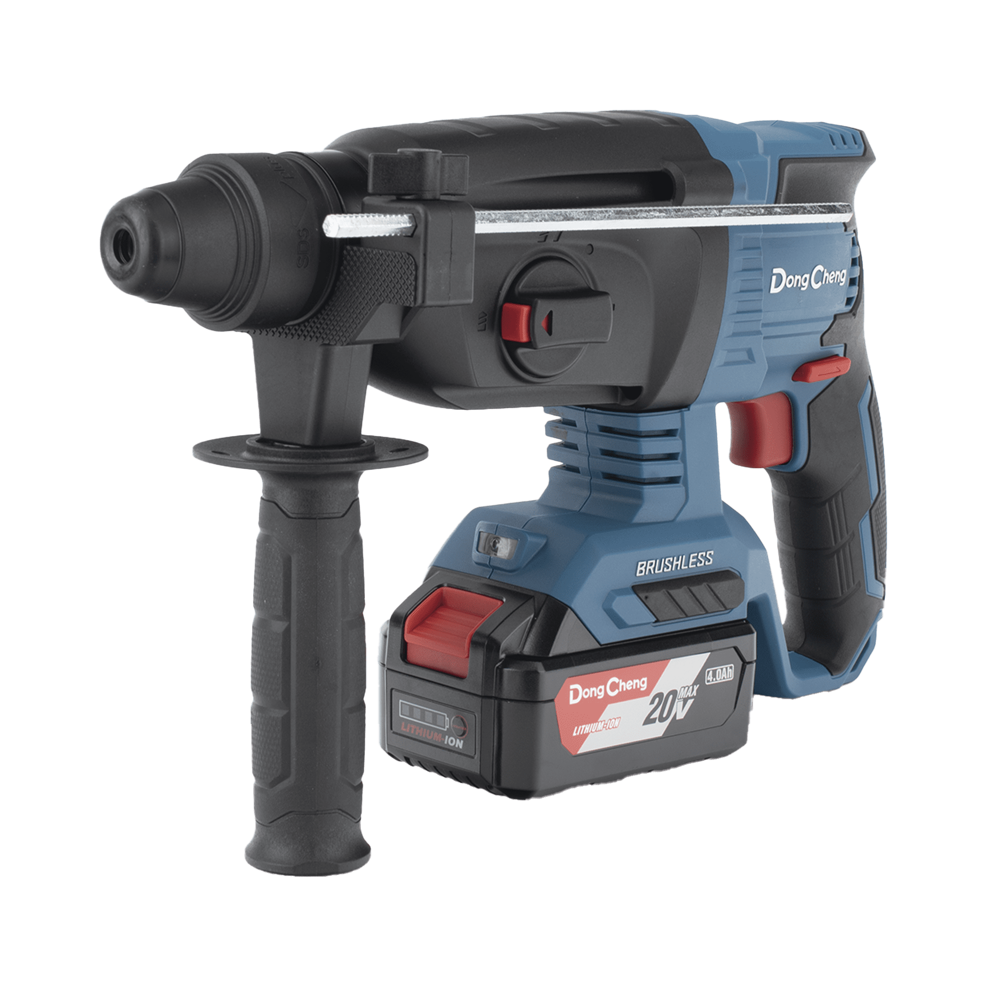 Martillo perforador inalámbrico SDS-PLUS, Incluye 2 Baterías 20V, 4.0 Ah, Cargador y Estuche DCZ-C0424-EM