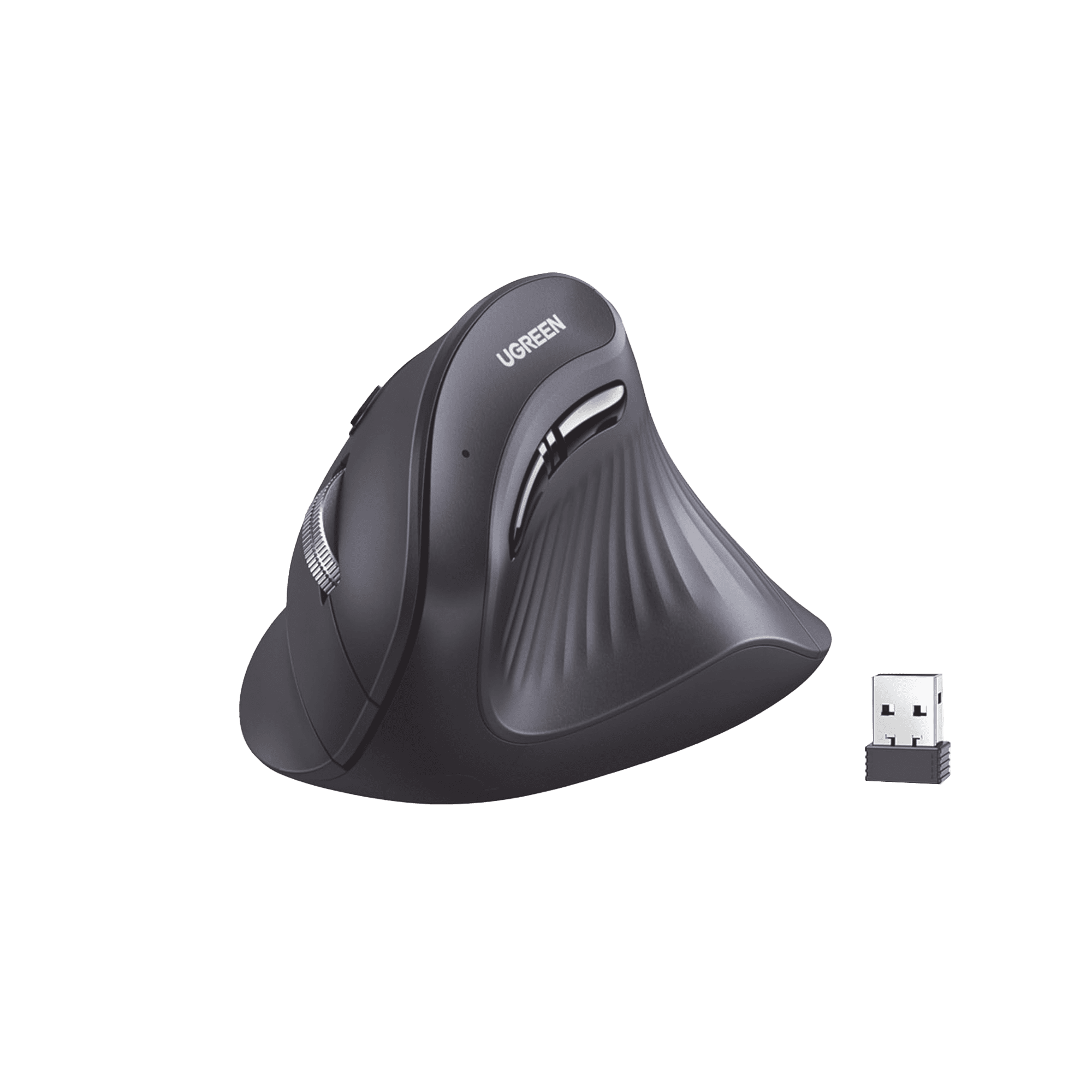 Mouse Inalámbrico en Angulo Vertical | 2.4G & Bluetooth | Conecta 3 dispositivos Simultáneamente | 4 Niveles de DPI |  Clic Silencioso | 5 botones Silenciosos | Soporta Win, Mac, Linux & Chrome. 25444