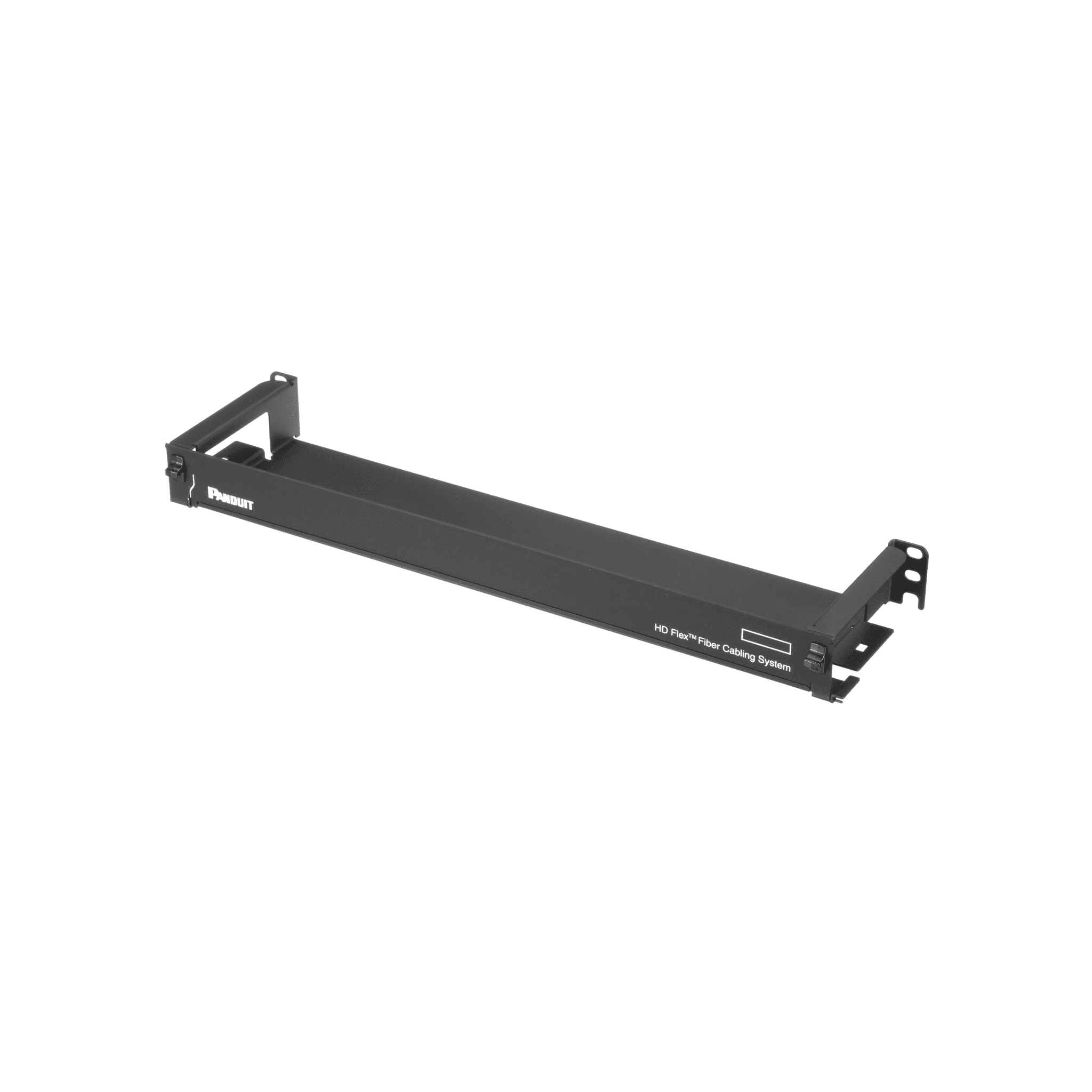 Organizador de Cables Frontal, para Panel de Fibra Óptica HD Flex, de 1 UR, Color Negro FLEX-FCM1UA