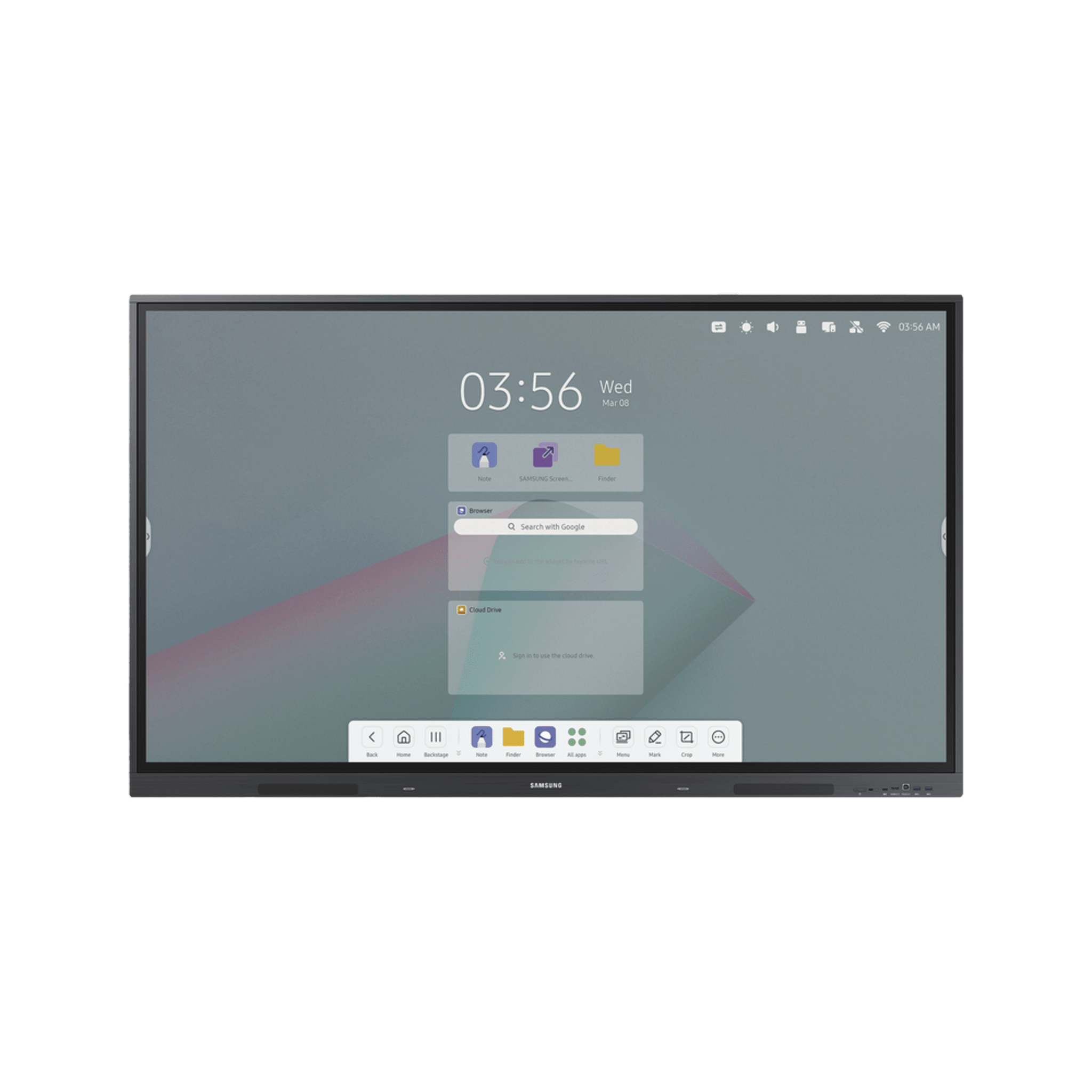 Pantalla tactil interactiva 75" Android 14 certificado con EDLA / Touch tipo IR / UHD / 400 nits / HDMI / USB / WIFI / RJ45 / Compatible con montajes VESA 800 x 400 WA75F