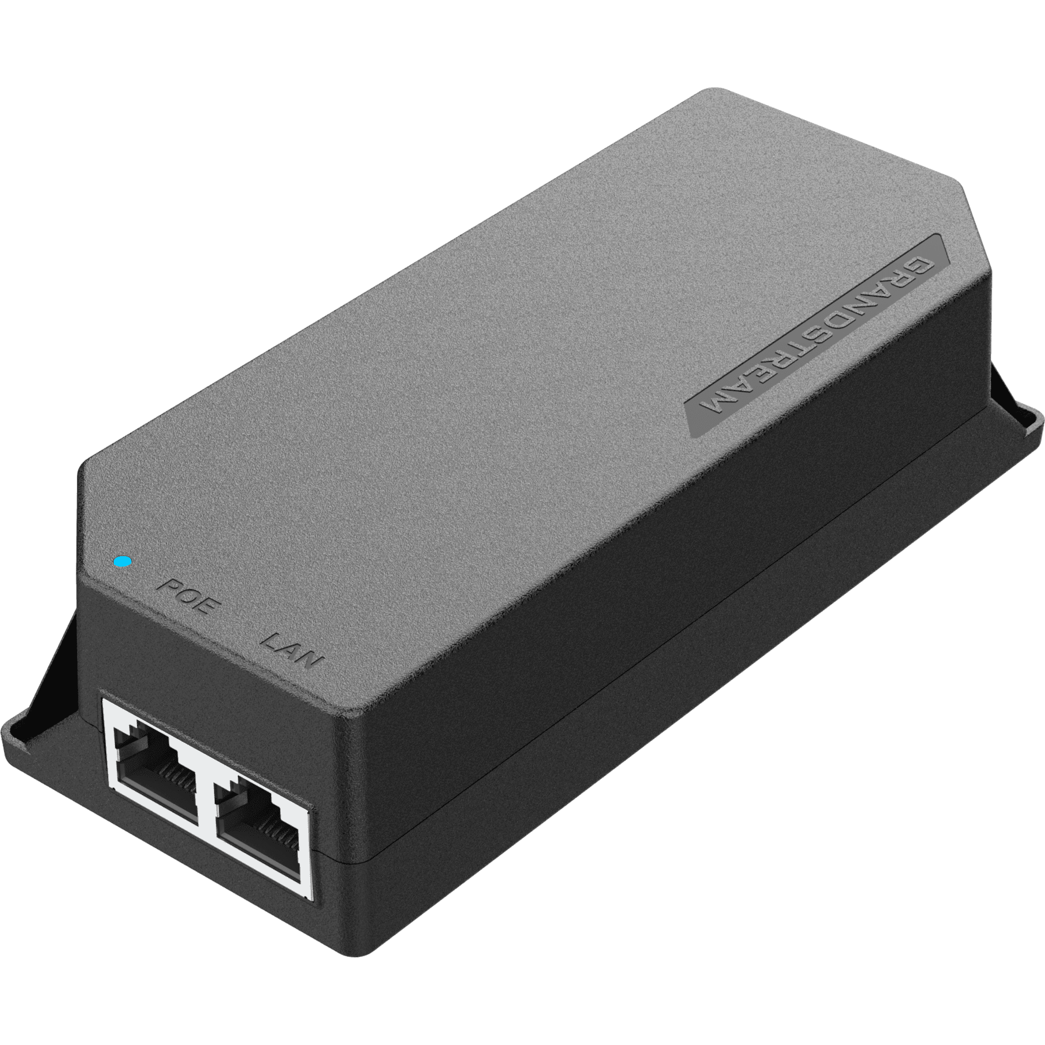 PoE Injector Grandstream 30W MultiGigabit / Compatible con IEEE 802.3af/at / 1x 2.5Gbps RJ45 LAN IN / 1x 2.5Gbps RJ45 LAN OUT con PoE 30W / 100~240VAC / 54VDC / Plug-and-Play / FCC, CE, RCM, IC GS-POE30W-MG