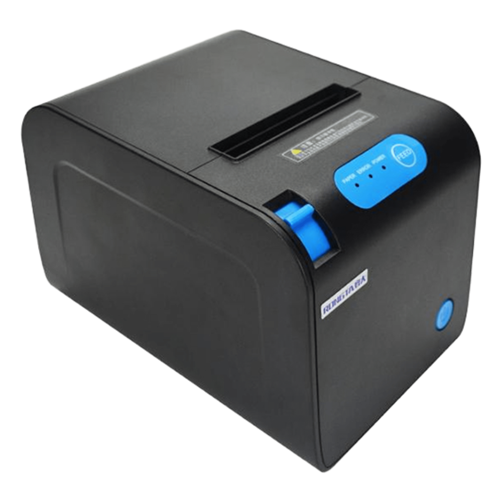 Impresora Térmica de Recibos RONGTA RP328 / Velocidad 250 mm/s / Resolución 203 dpi / Ancho Papel 79.5 mm / Múltiples Interfaces (USB, Serial, Red, Caja) / Corte Automático / Detección de Papel / Compatible ESC/POS RP328