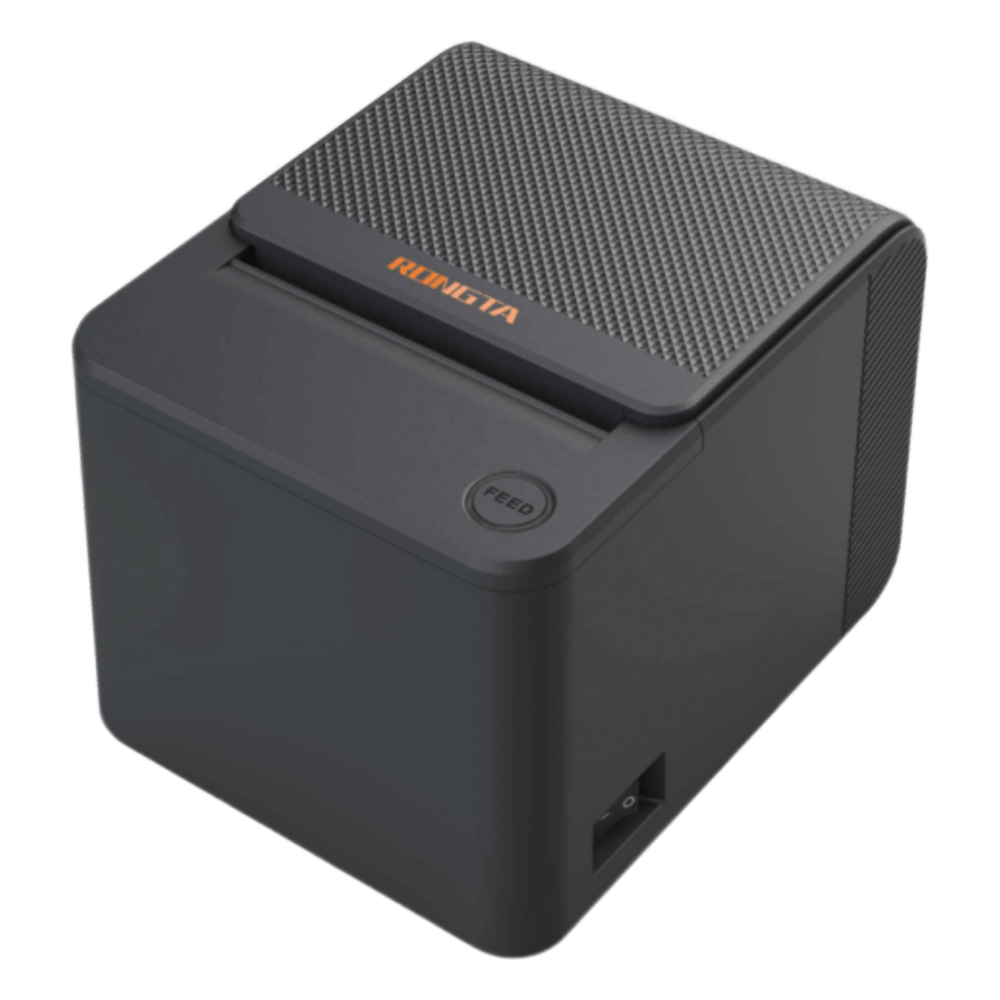 Impresora Térmica de Recibos 80mm RONGTA / Resolución 203 dpi / Velocidad 200 mm/s / Ancho de Impresión 72 mm / Interfaces USB / Compatibilidad ESC/POS / Caja de Efectivo 24V / Certificaciones CCC-CE-FCC RP336