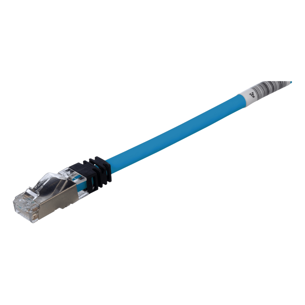 Patch Cord Cat6A, Blindado S/FTP, CM/LS0H, 0.5 Metros, Color Azul STP6X0.5MBU